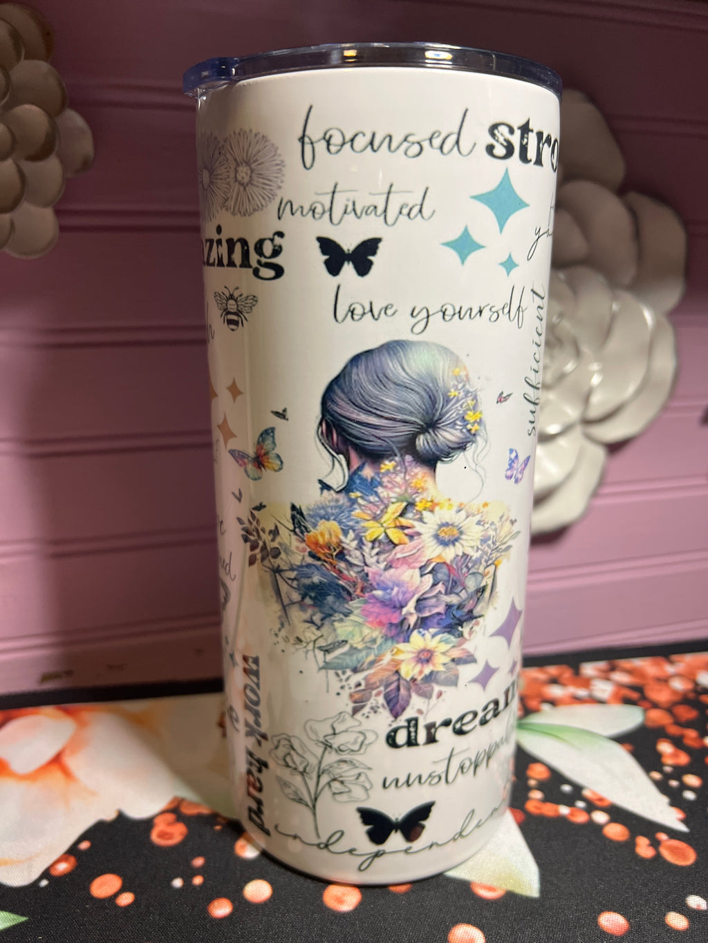 Inspirational tumbler 22 oz