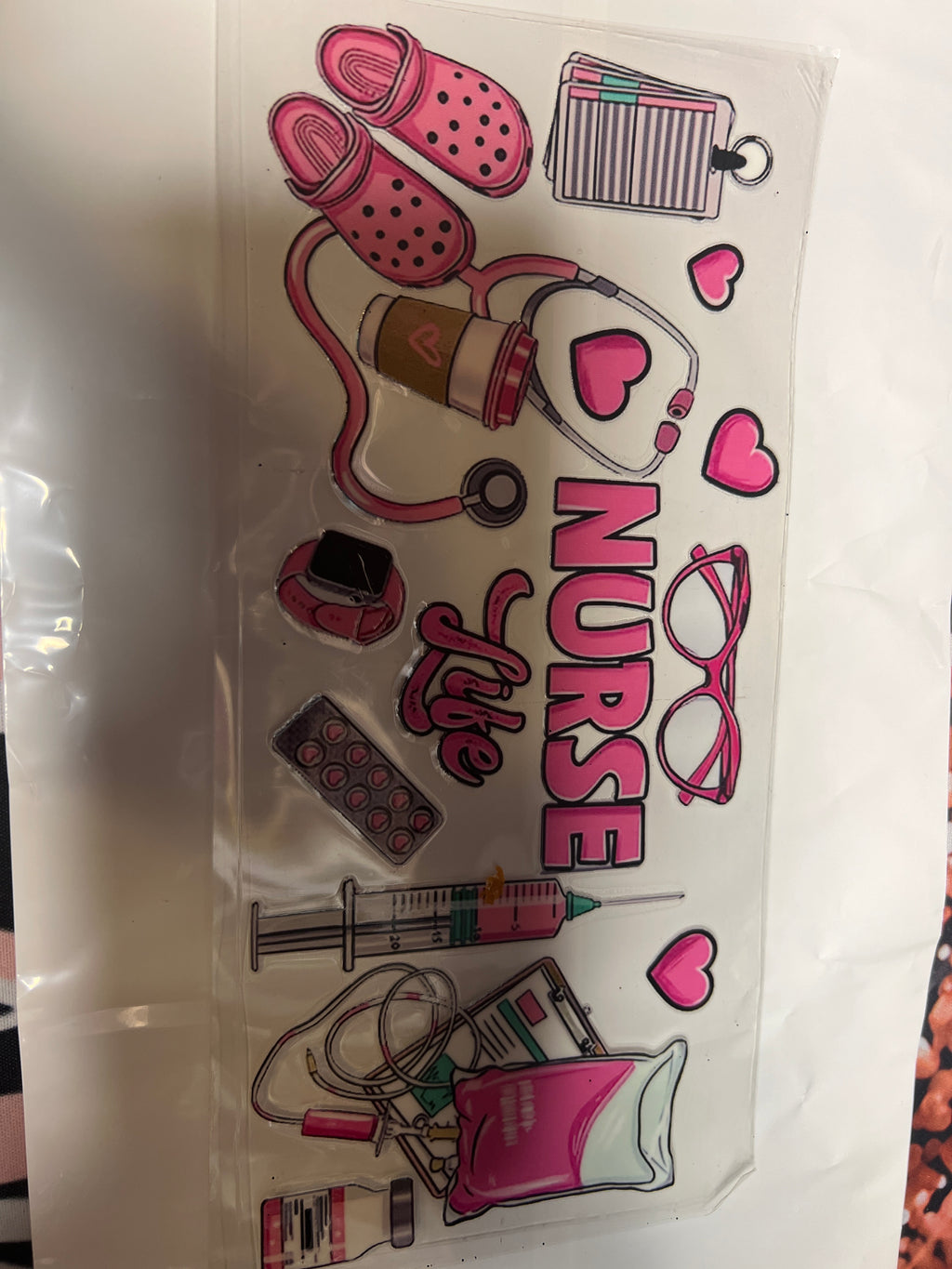 Nurse Life stickers UV DTF