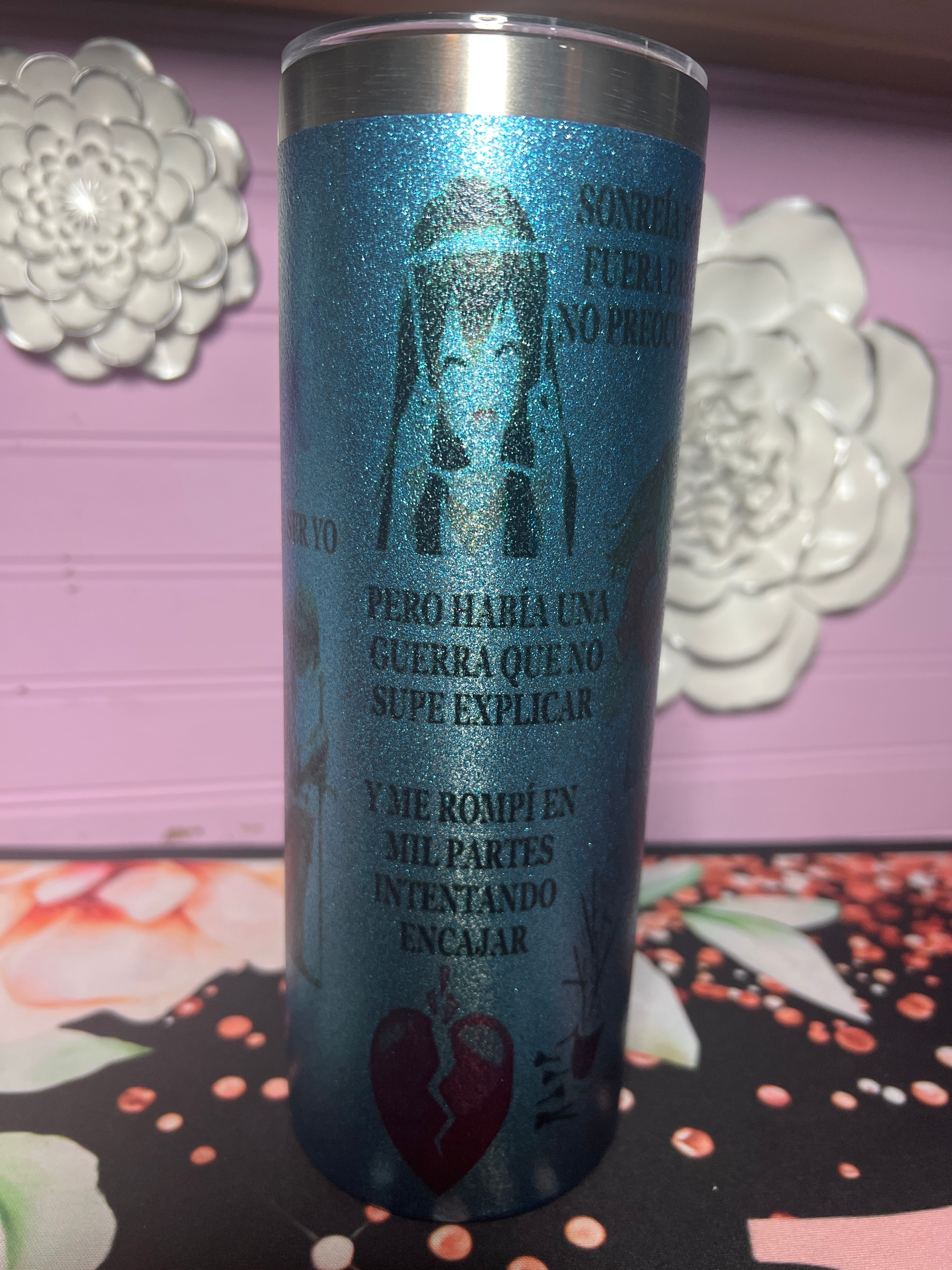 Blue tumbler 20 oz