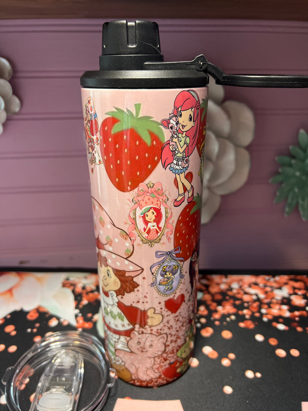 Rosa Fresita tumbler 20oz 2 in 1