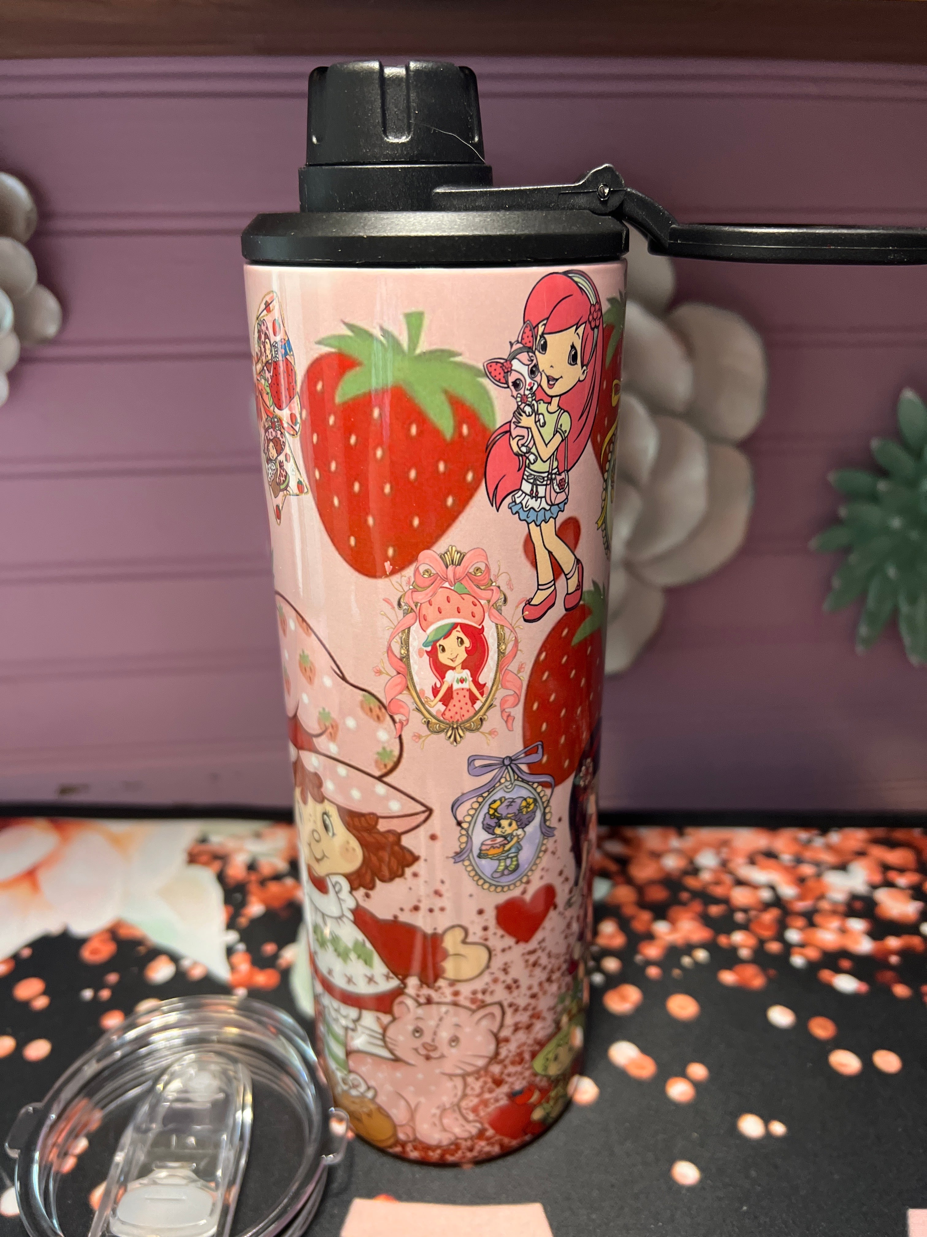 Rosa Fresita tumbler 20oz 2 in 1