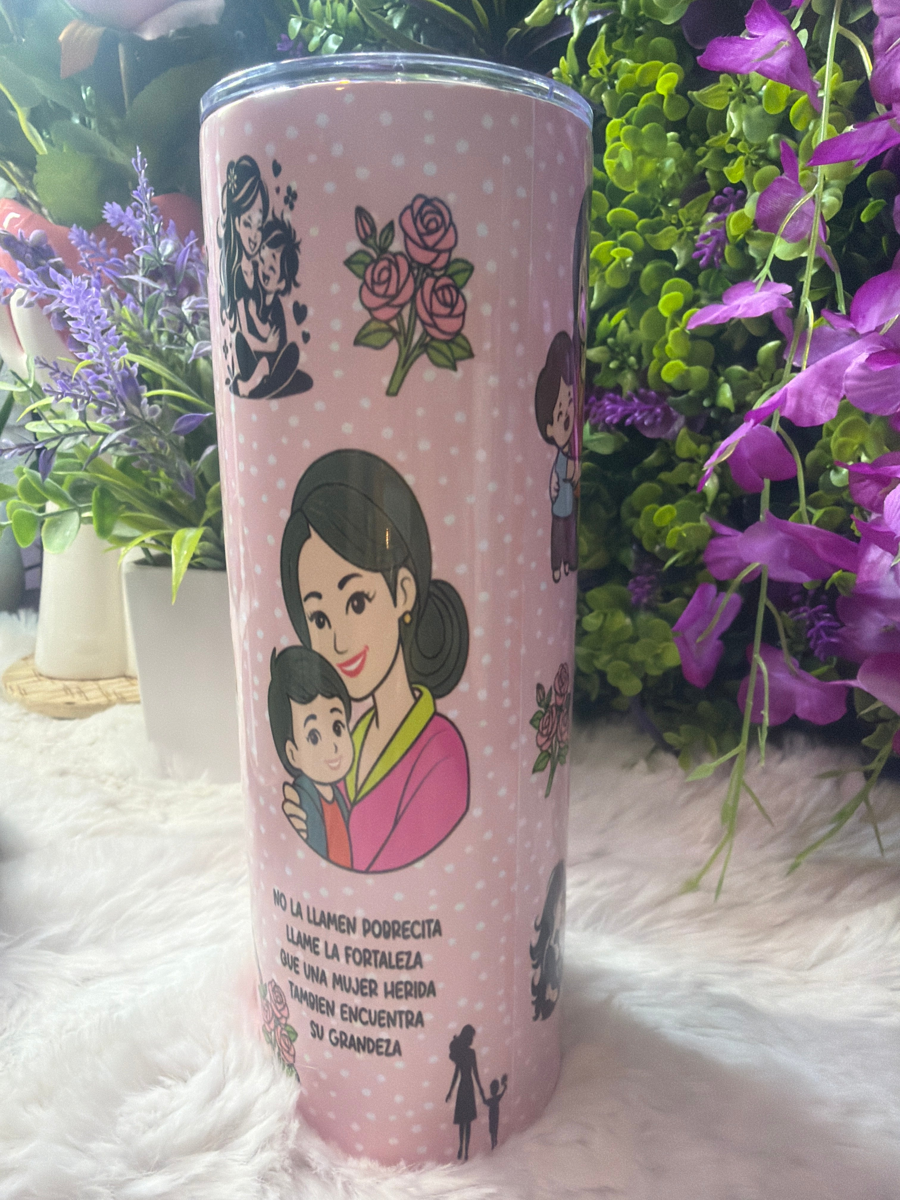 Sola se levantó tumbler 20 oz