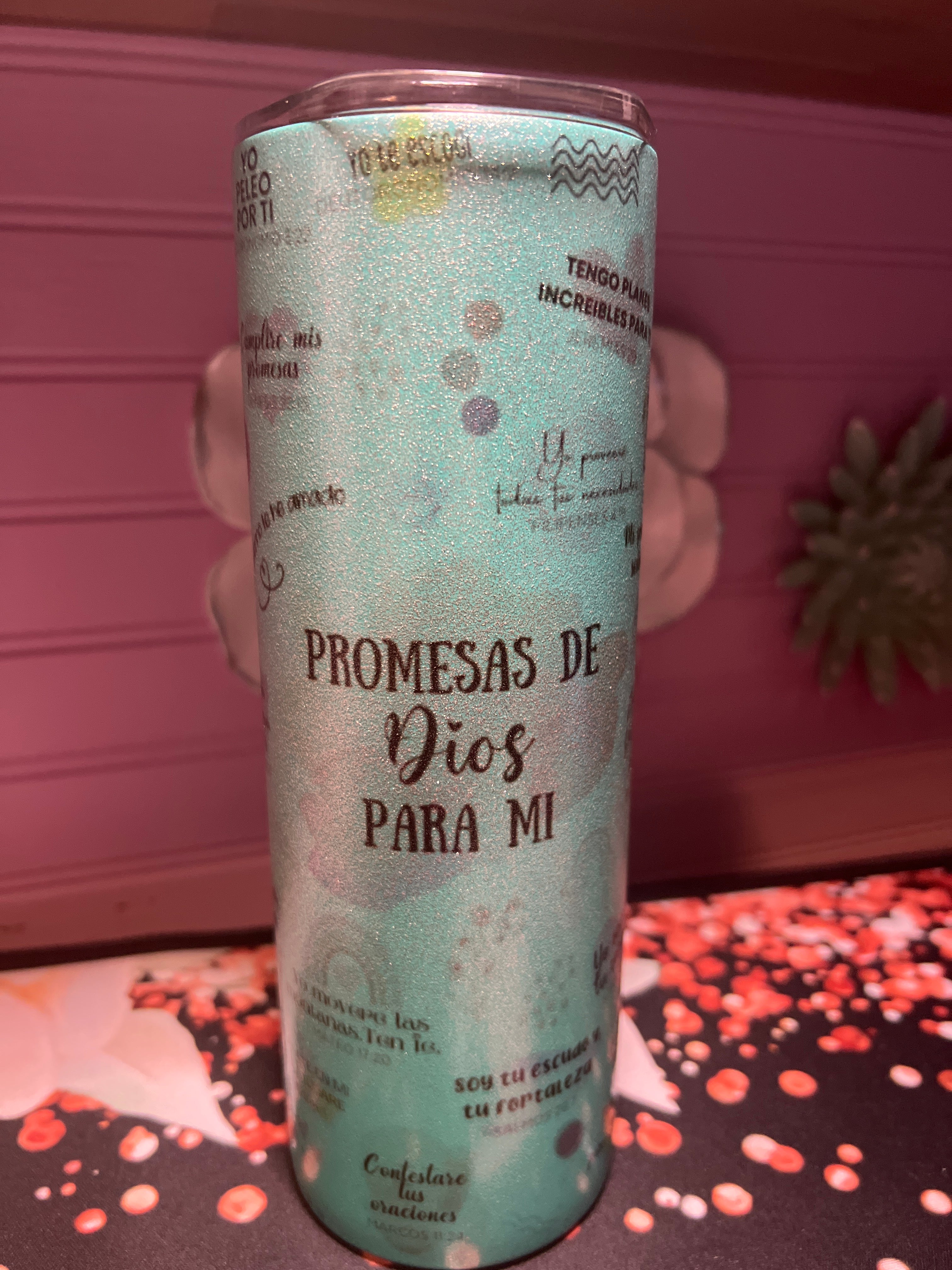 Promesa de Dios para mi tumbler 20oz