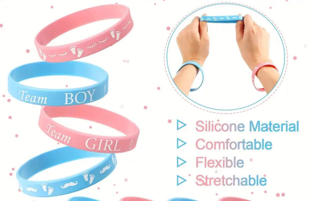 30 piezas pulseras silicona 15-Team Boy 15- Team Girl