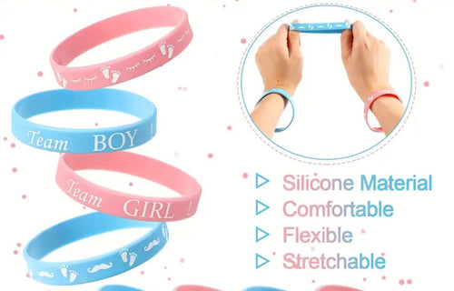 30 piezas pulseras silicona 15-Team Boy 15- Team Girl