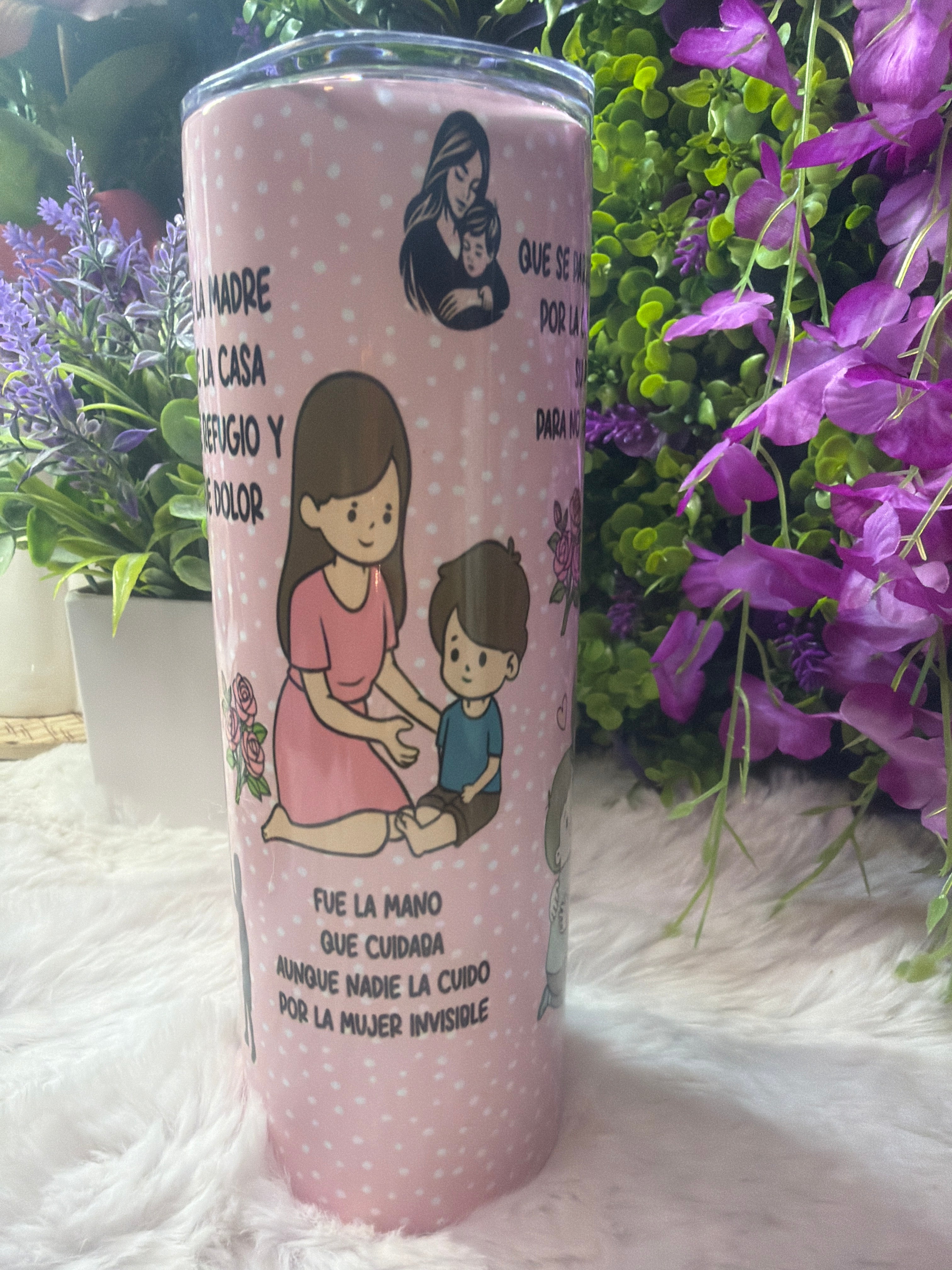 Sola se levantó tumbler 20 oz