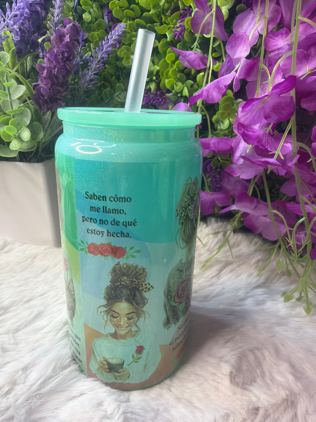 Salí de ahí vaso glass cup 16 oz