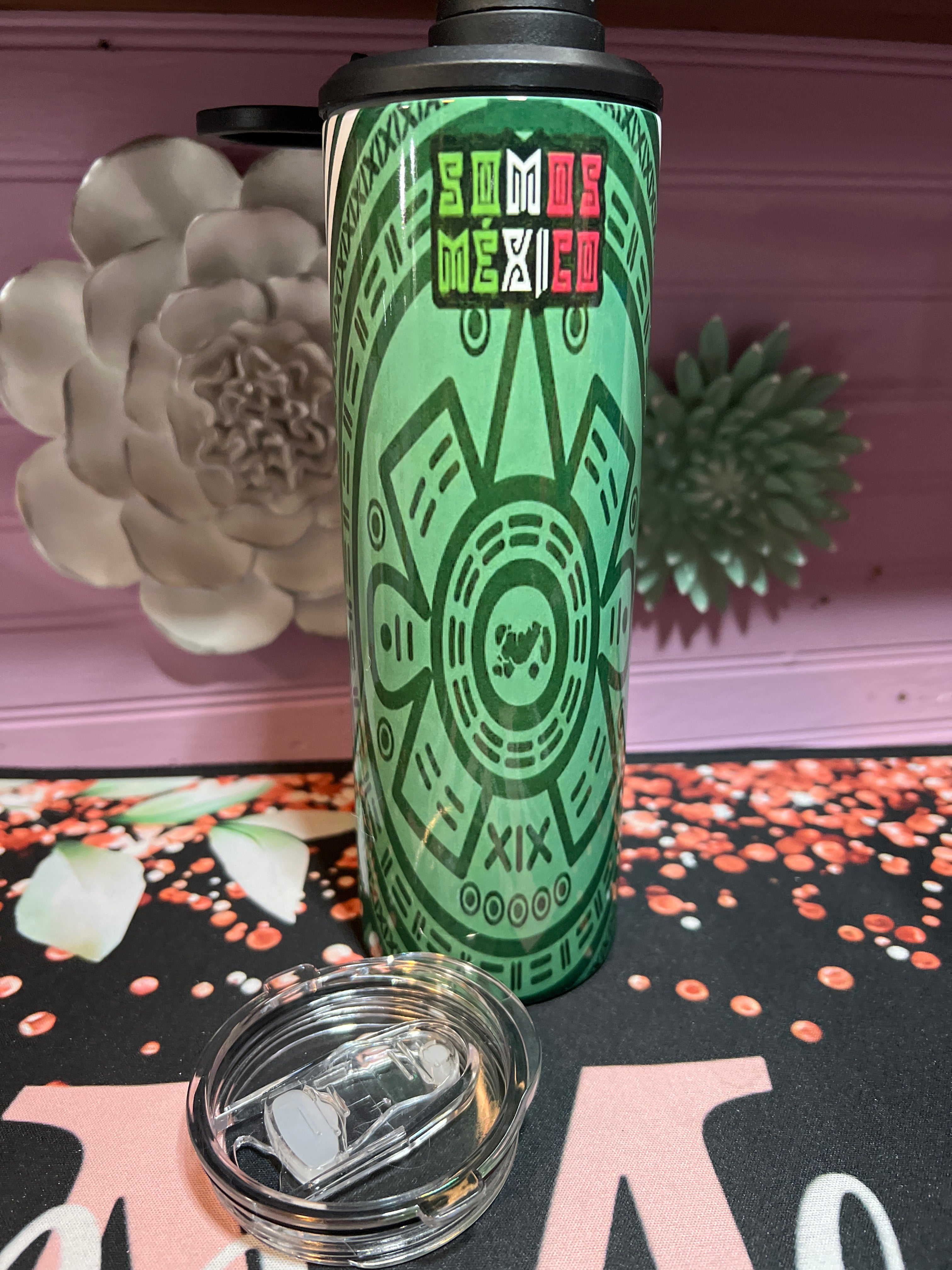 Tumbler 20oz 2 In 1 con doble tapa MÉXICO