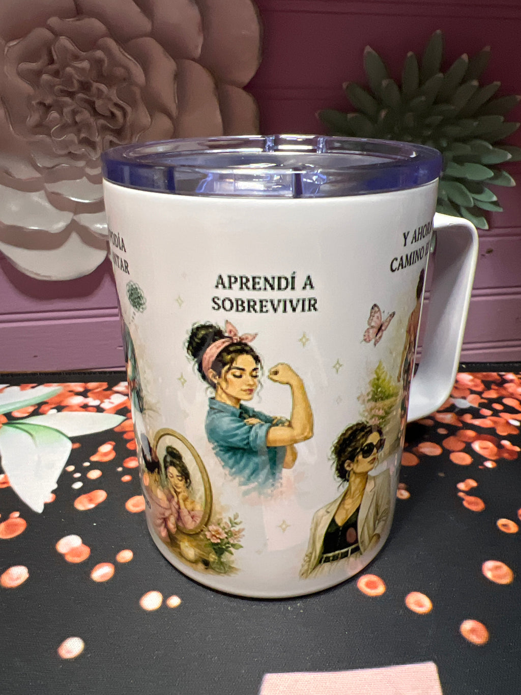Que hablen de mí taza 12 oz