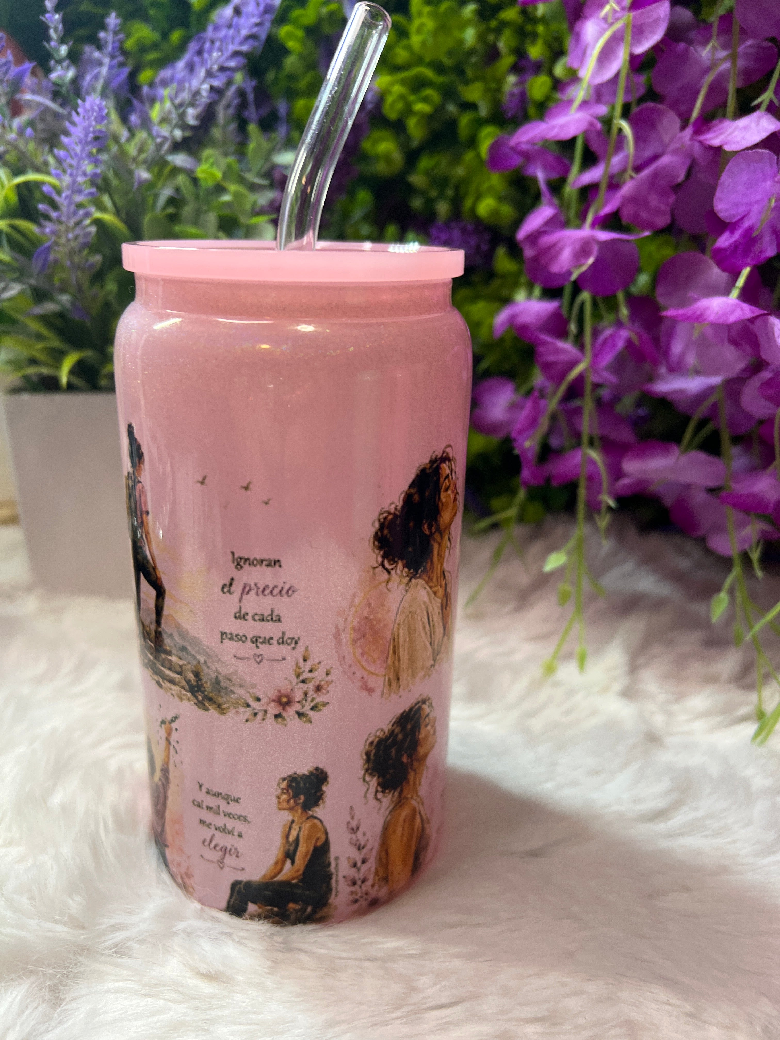 Salí de ahí glass cup 16 oz