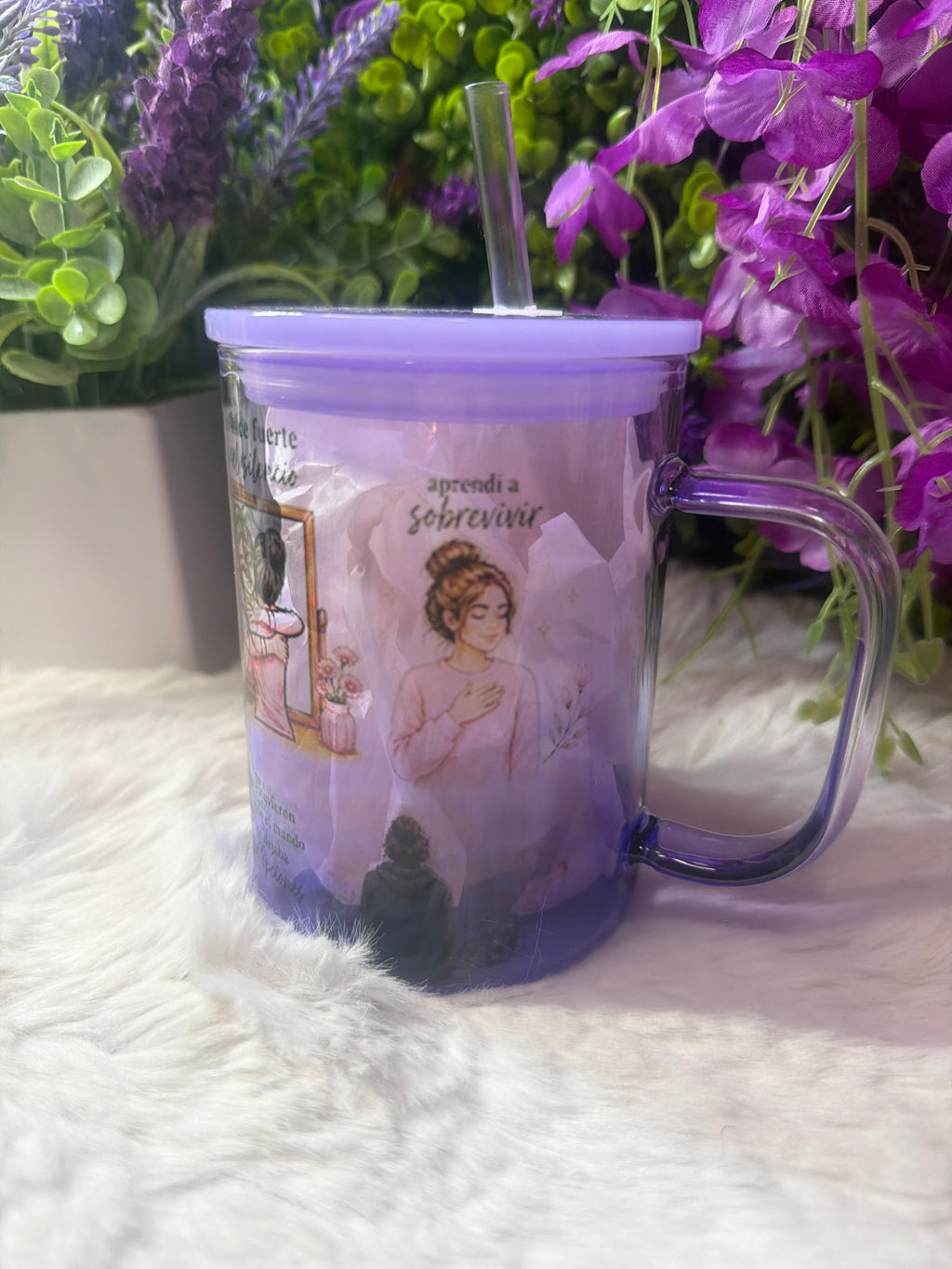 Que hablen de mi glass cup 17 oz