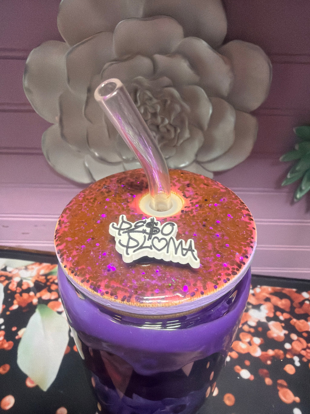 Hello kitty-Peso Pluma glass cup 16 oz