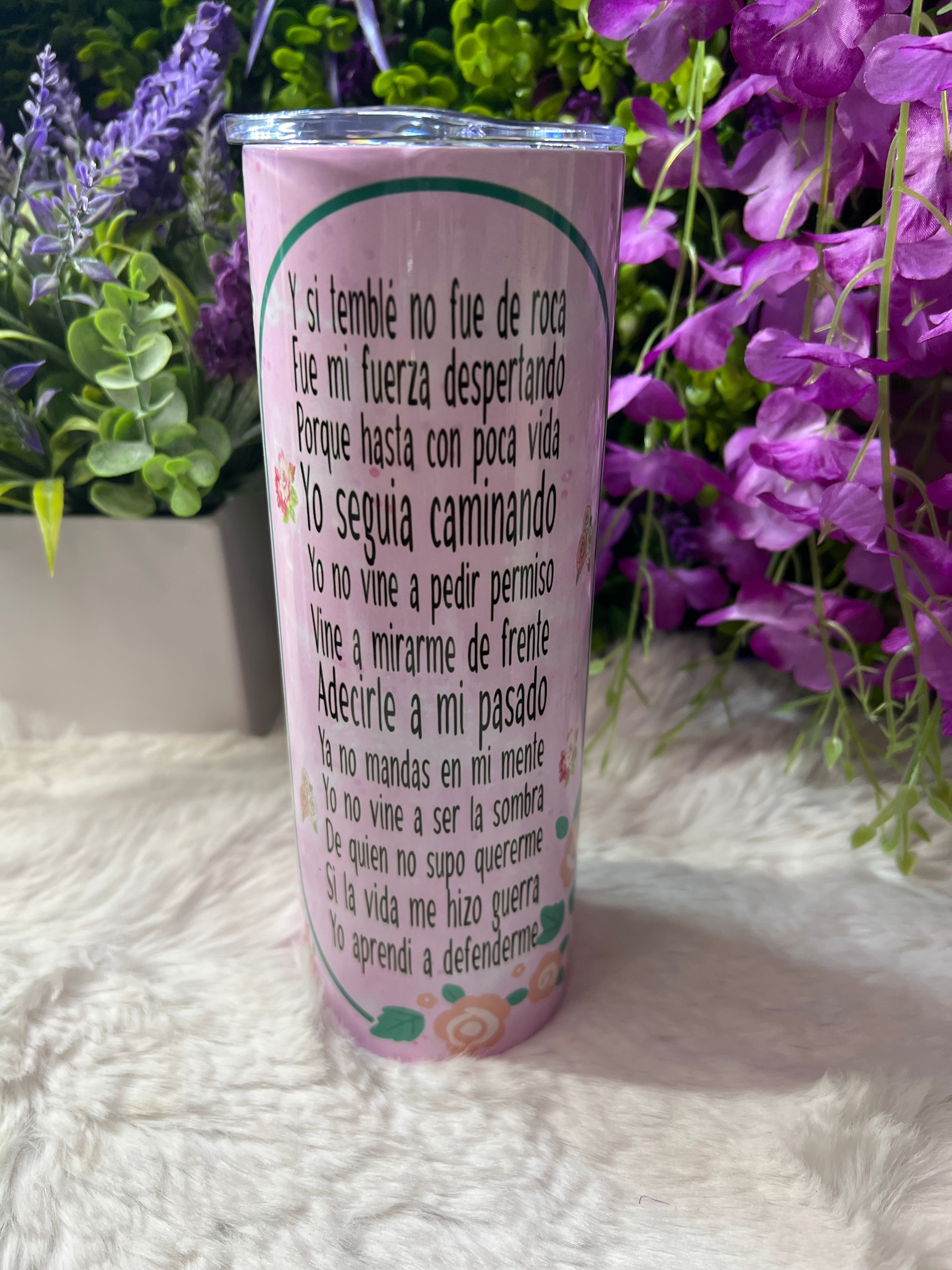 Yo no vine a pedir permiso tumbler 20 oz