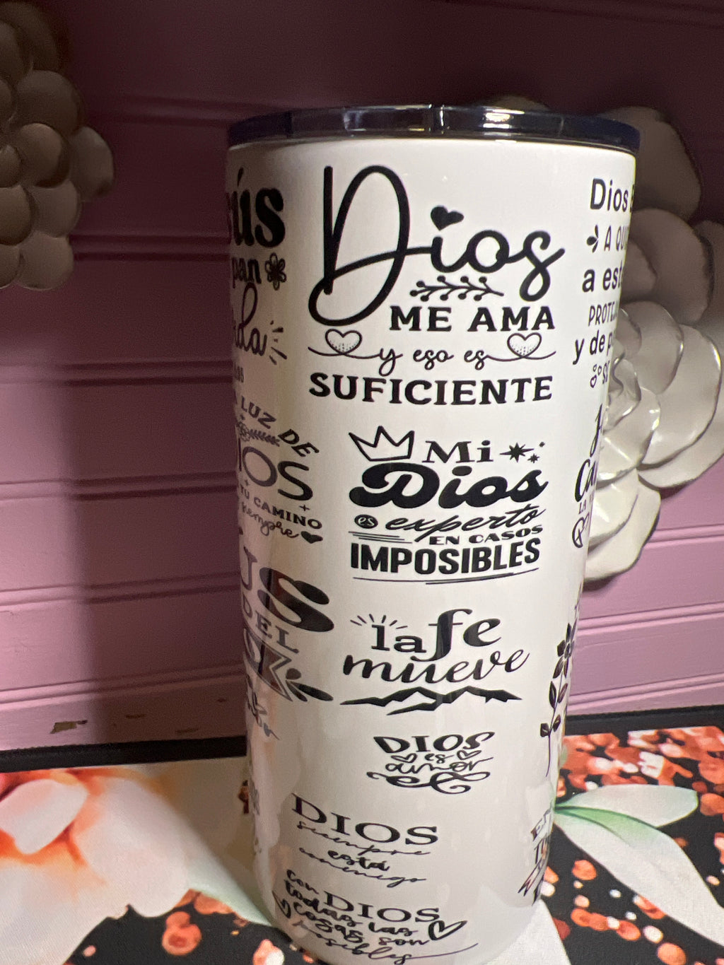 Textos bíblicos tumbler 22 oz