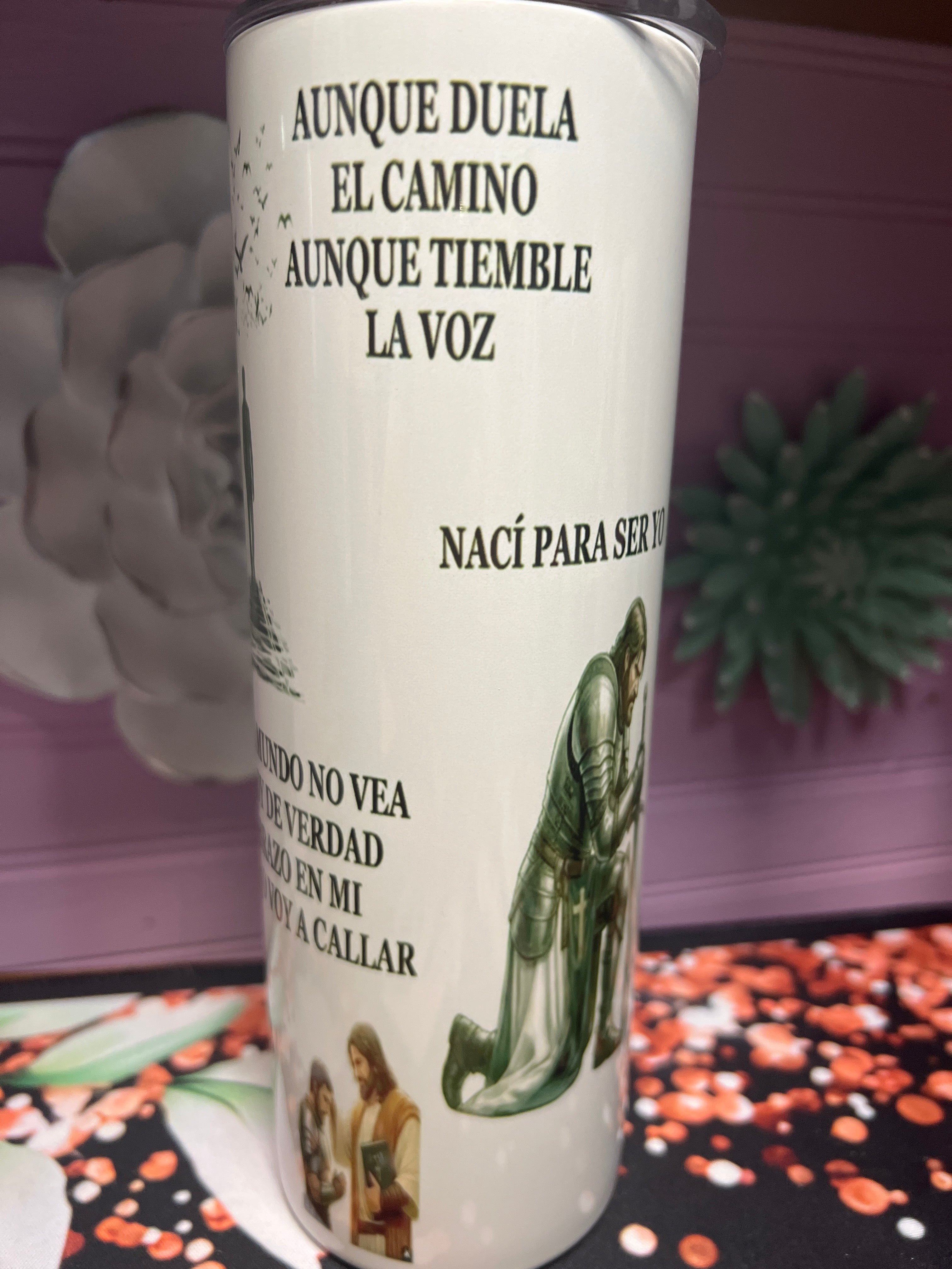 Nací para ser yo tumbler 20 oz