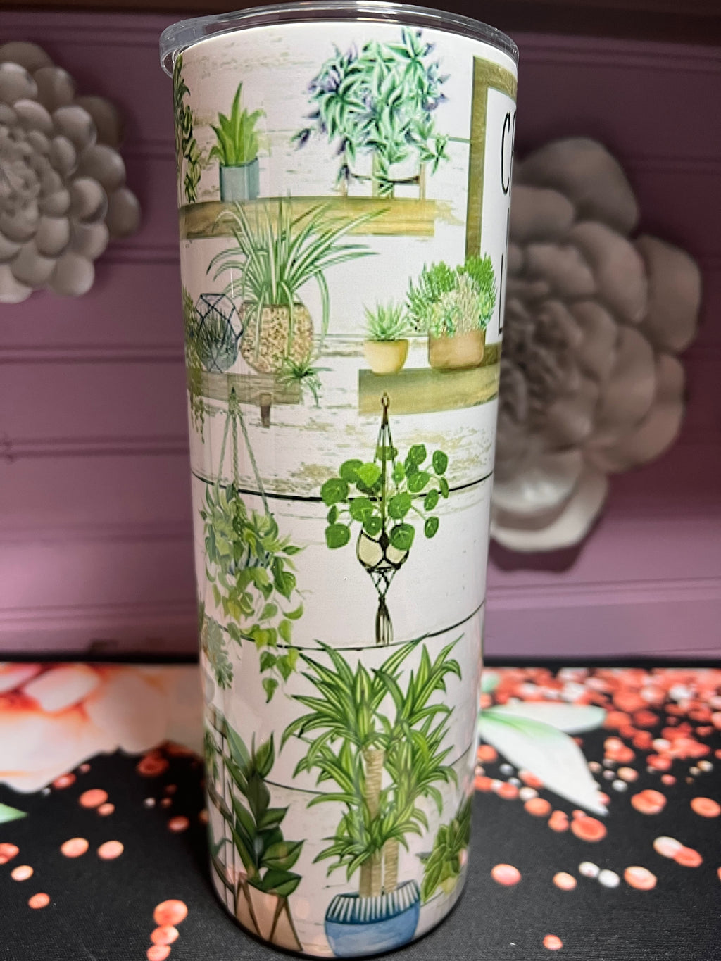 Tumbler 20 oz. Grazy plant lady tumbler