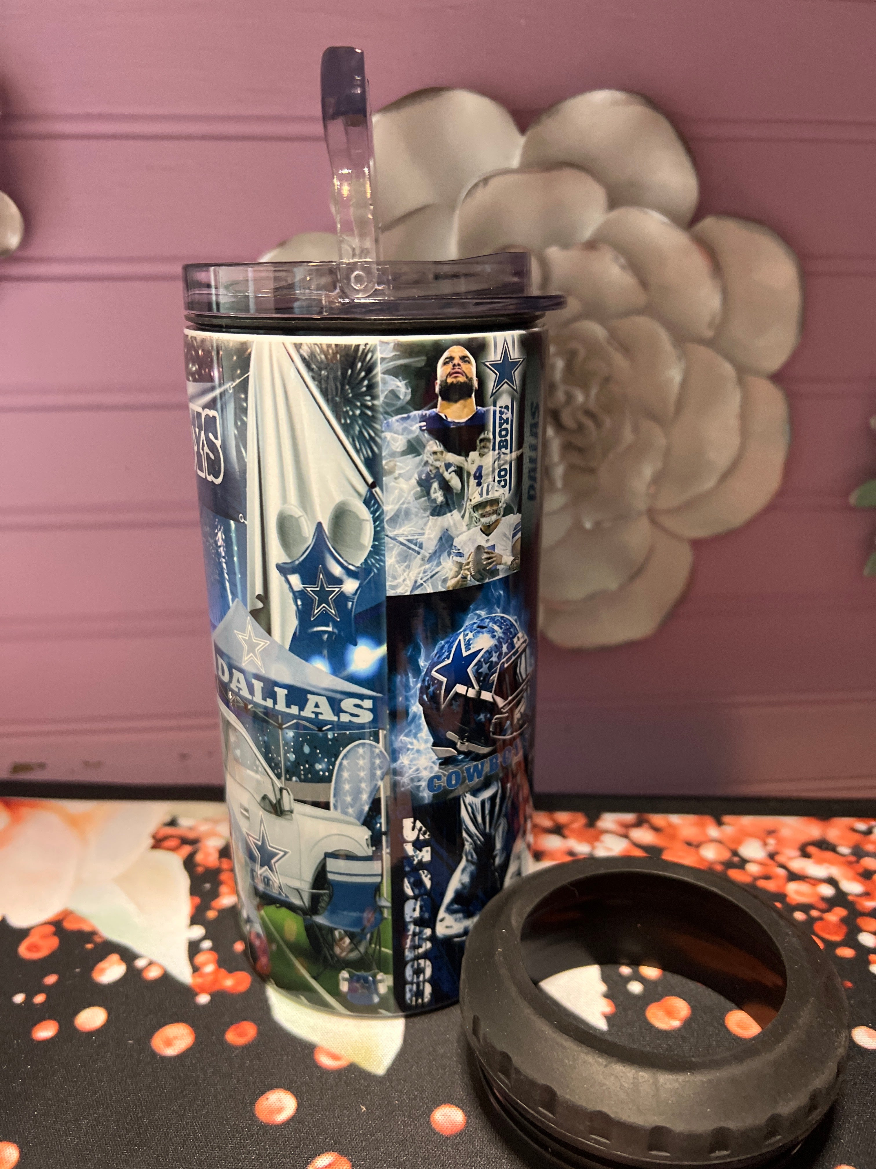 Cowboys tumbler 16 oz 4 in 1