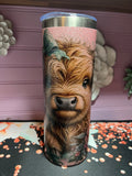 Tumbler 20oz cow