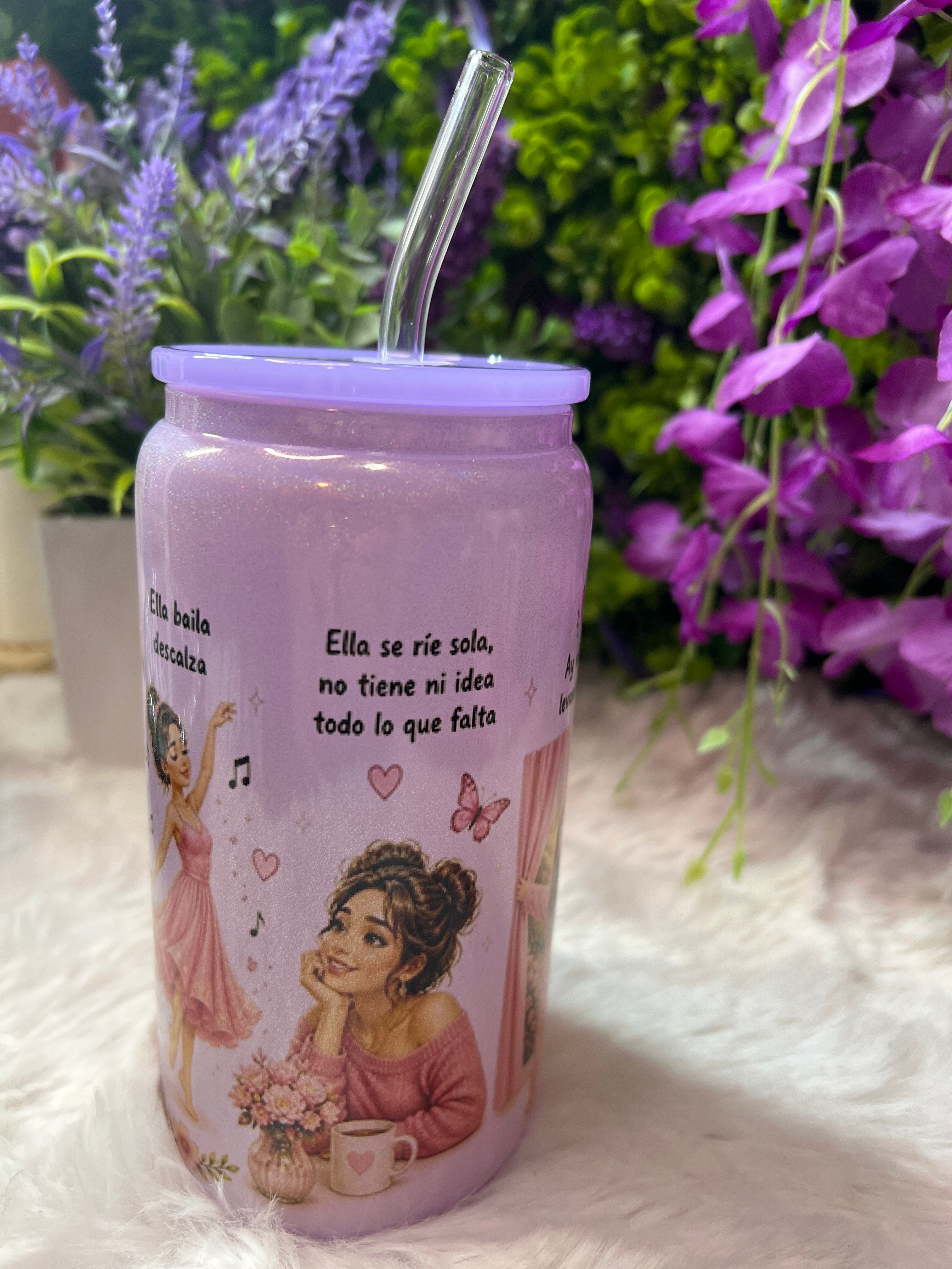 À la niña que fui glass cup 16 oz