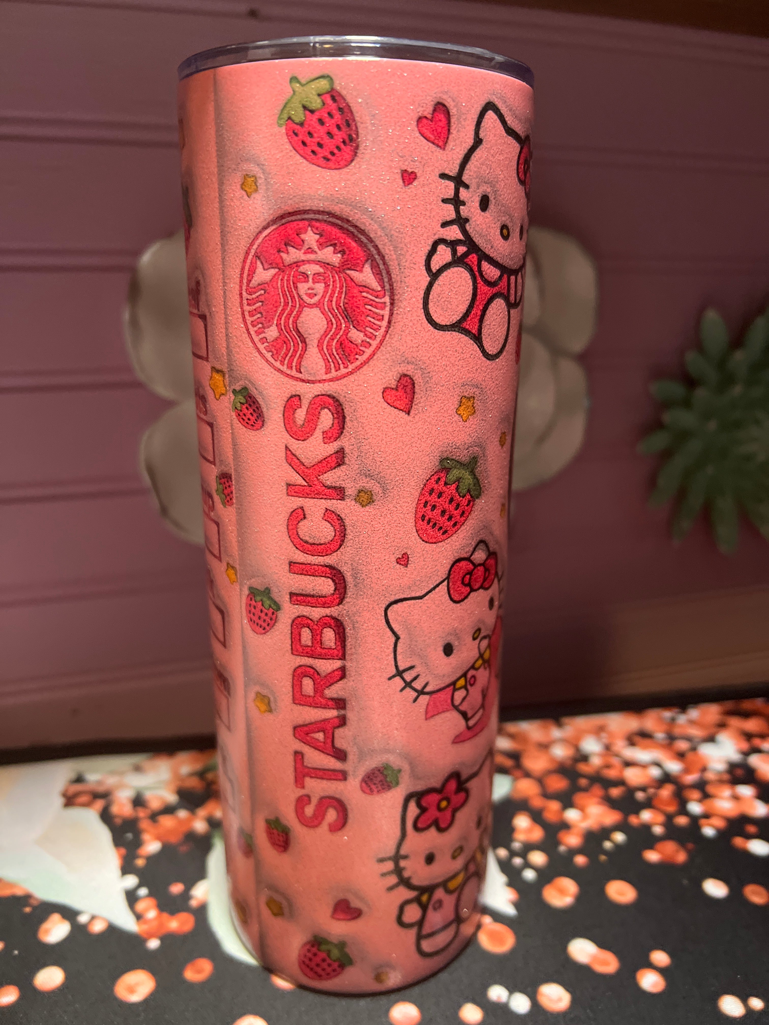 Pink Hello Kitty tumbler 20 oz