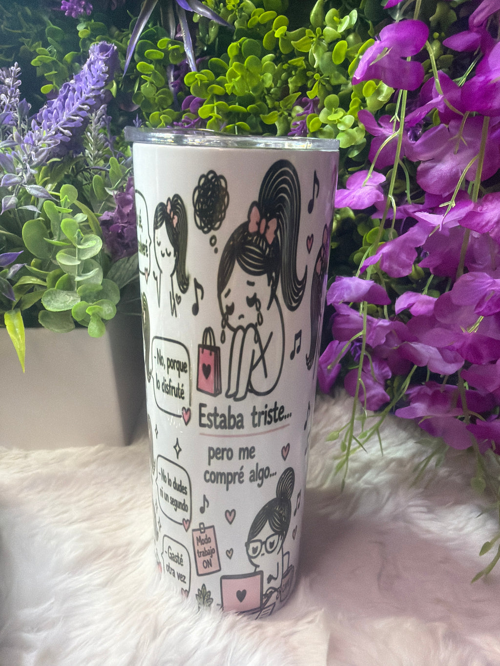 Estaba triste tumbler 20 oz