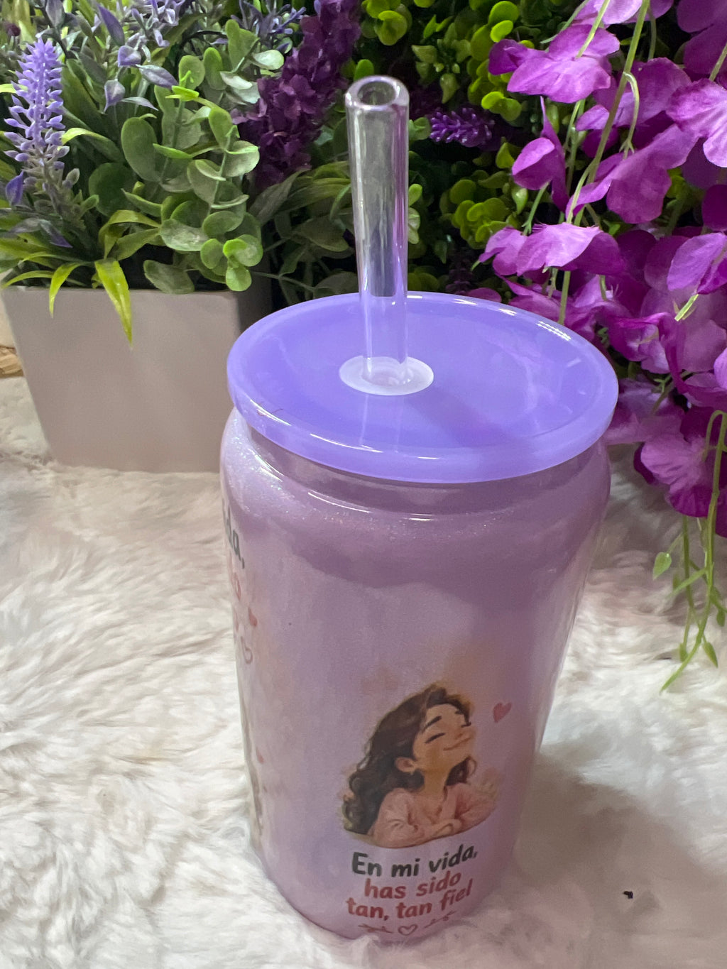 La bondad de Dios glass cup 16 oz