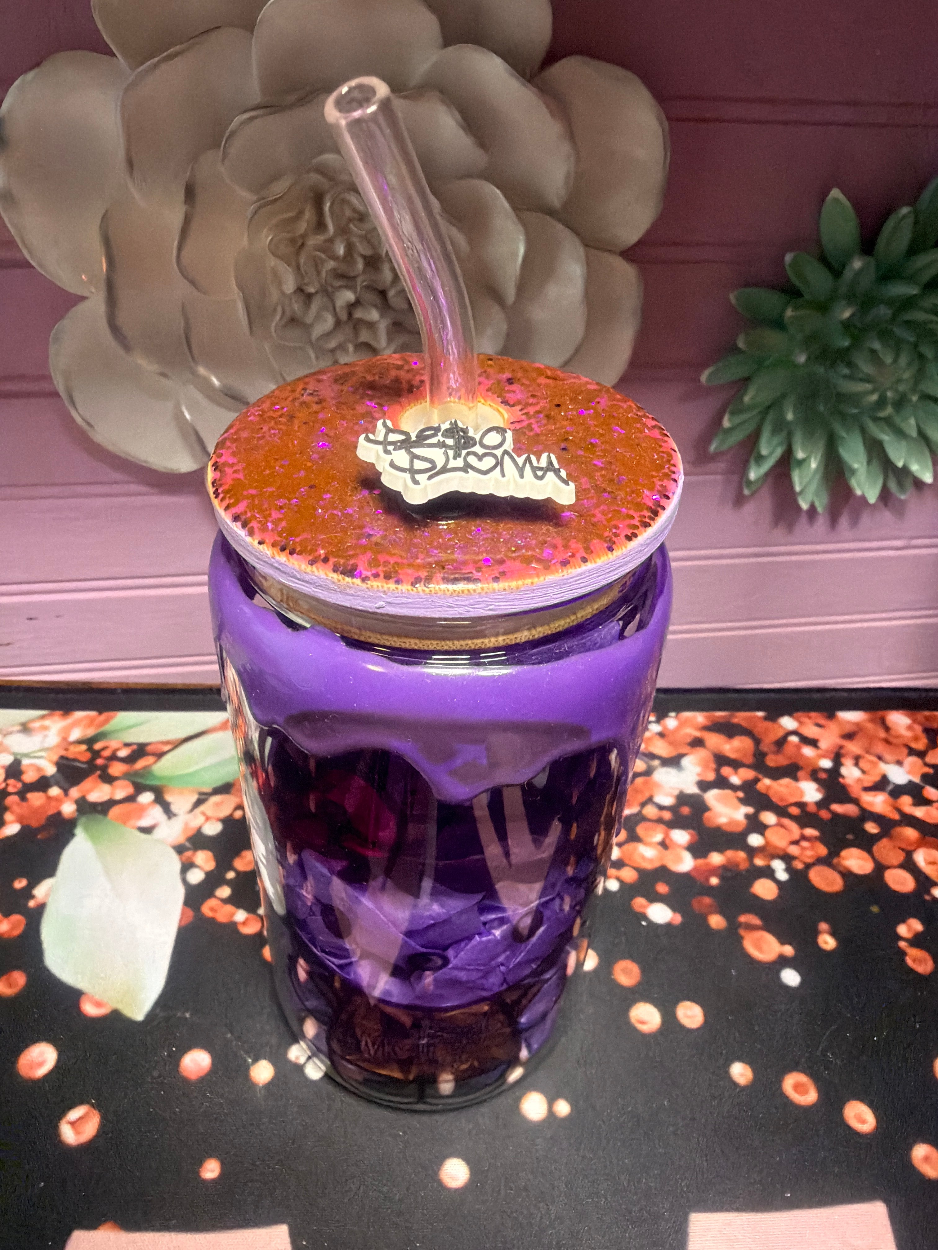 Hello kitty-Peso Pluma glass cup 16 oz
