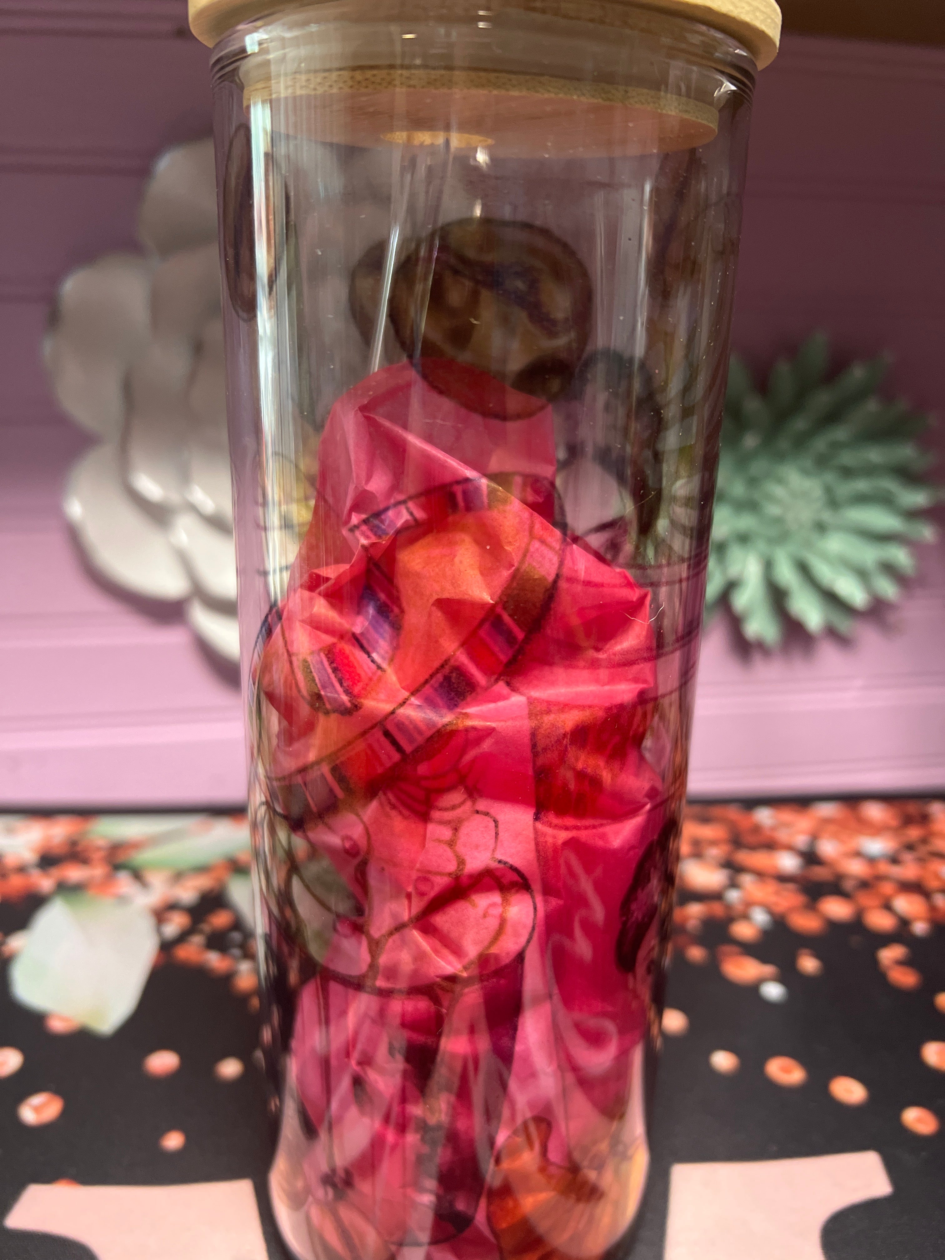 Frida Kahlo glass cup 20 oz