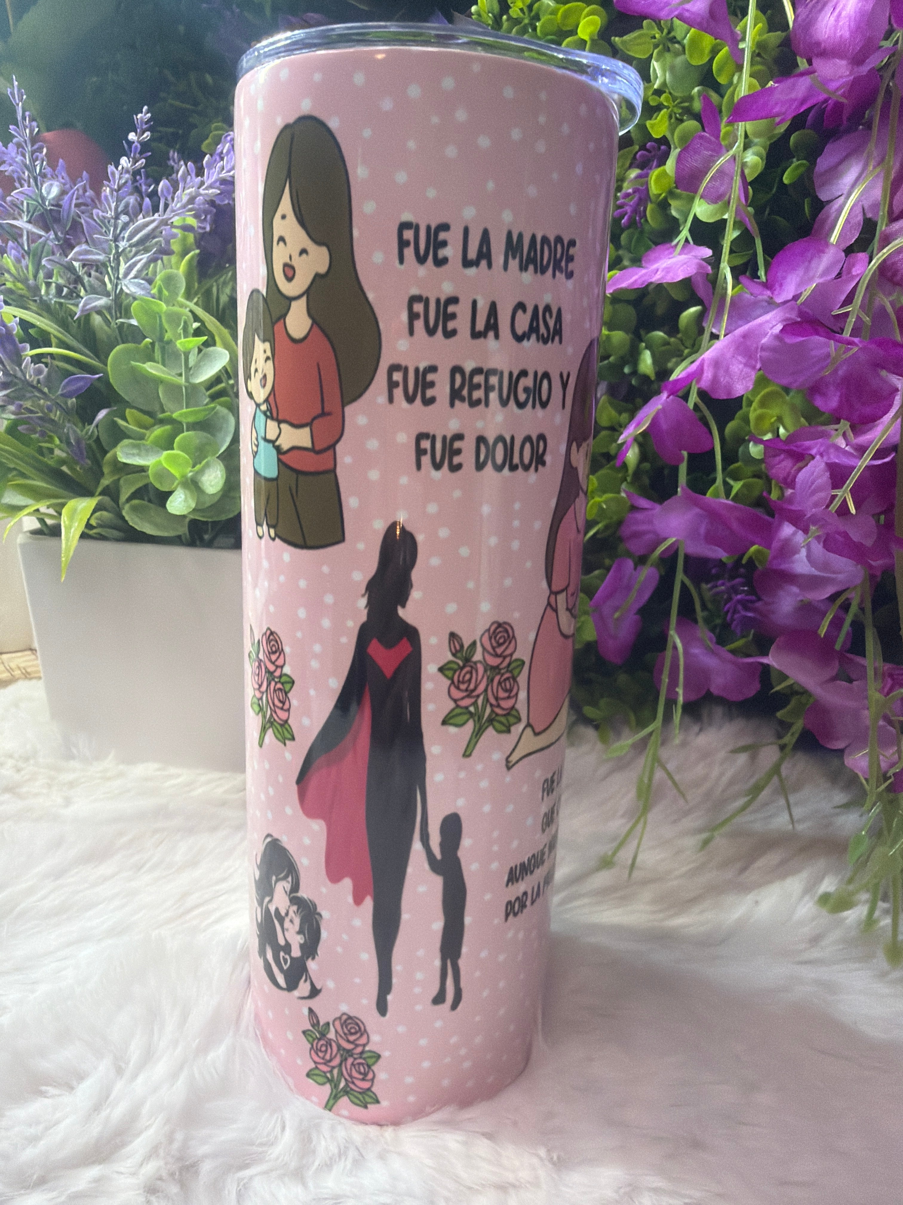 Sola se levantó tumbler 20 oz