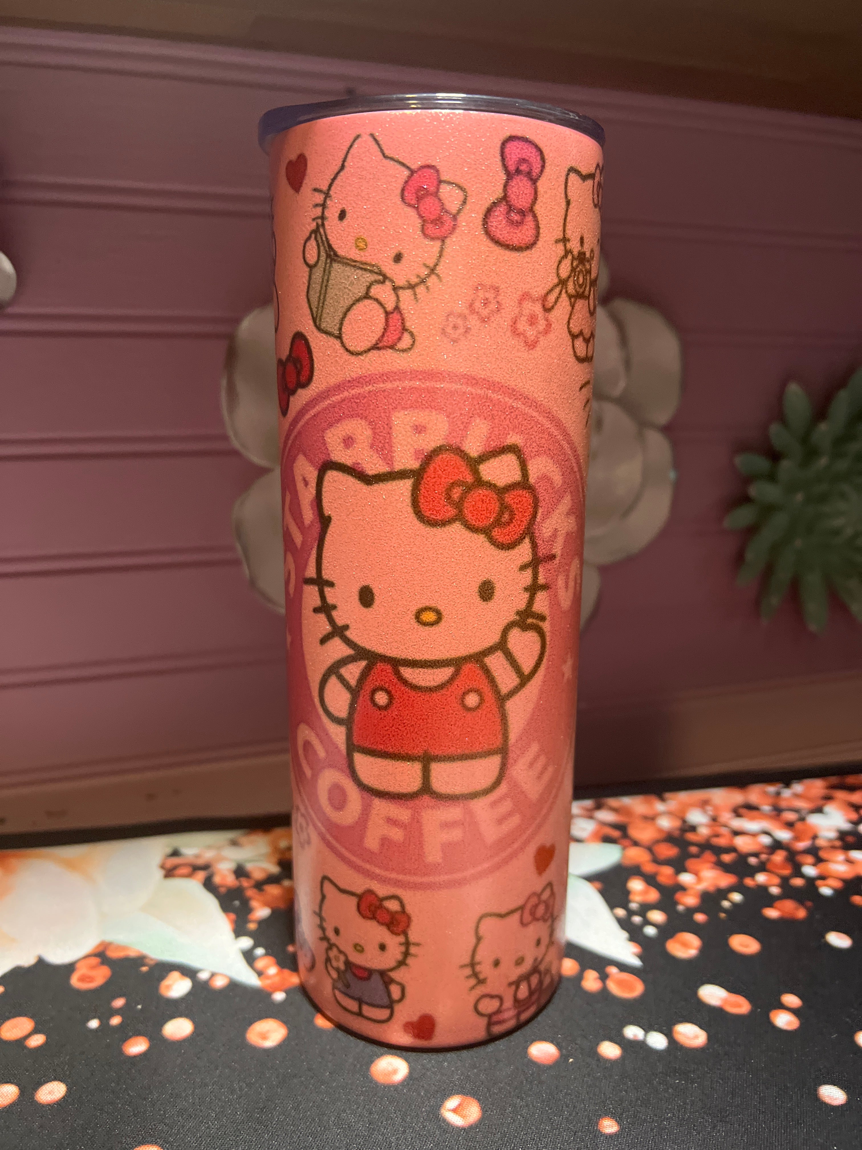 Pink Hello Kitty tumbler 20 oz