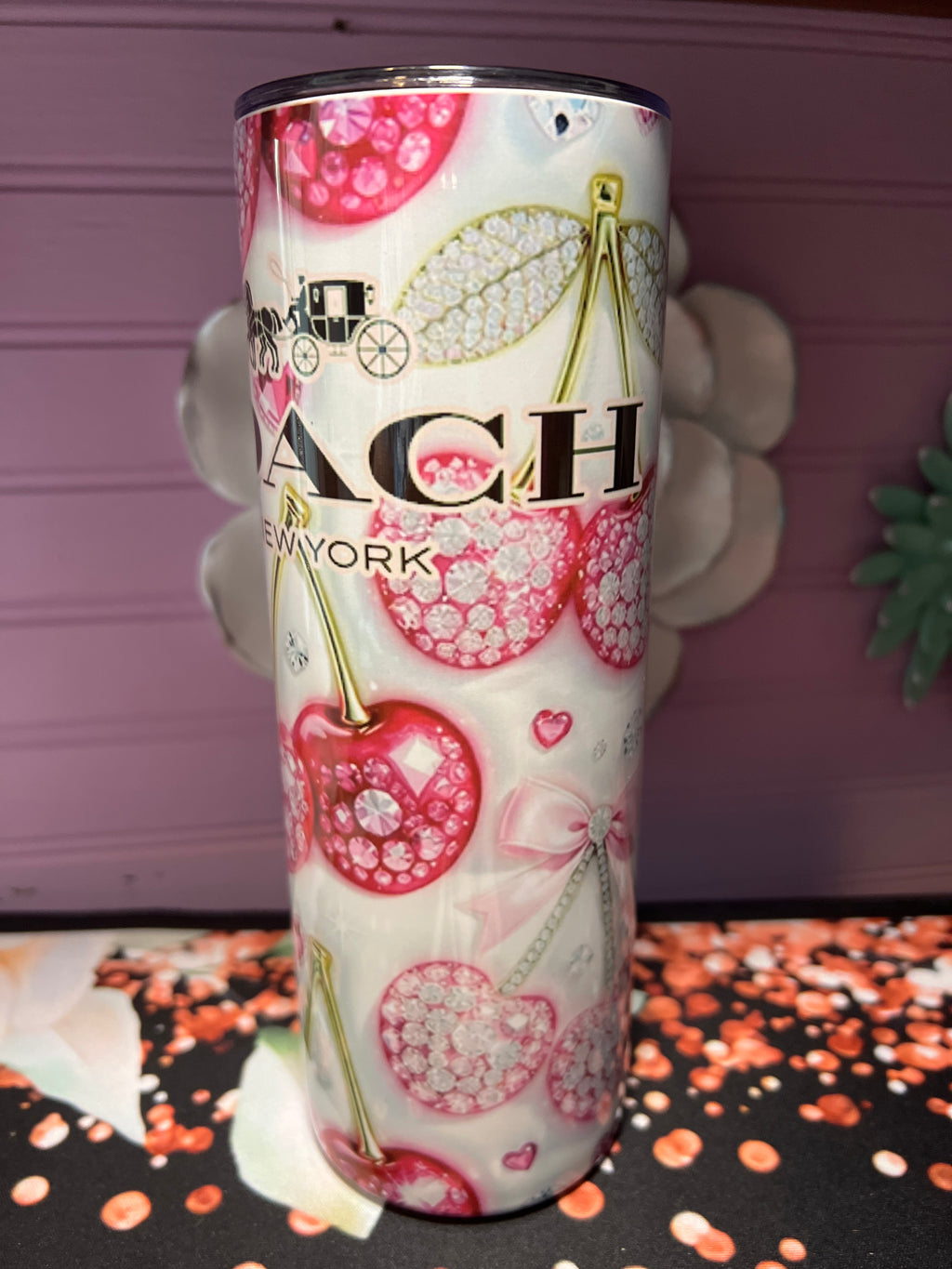 Coach tumbler 20 oz