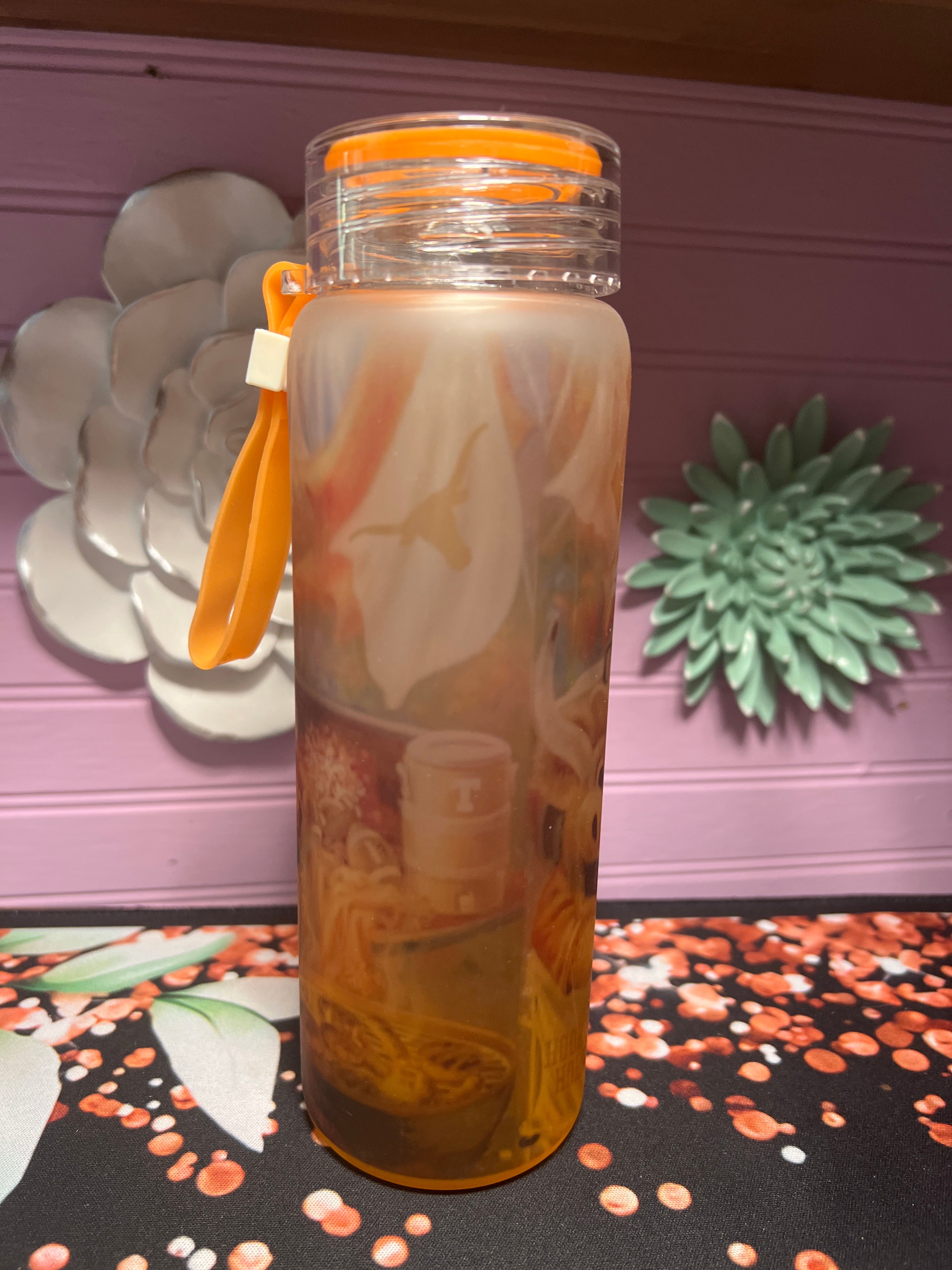 Texas frosted glass cup 17 oz