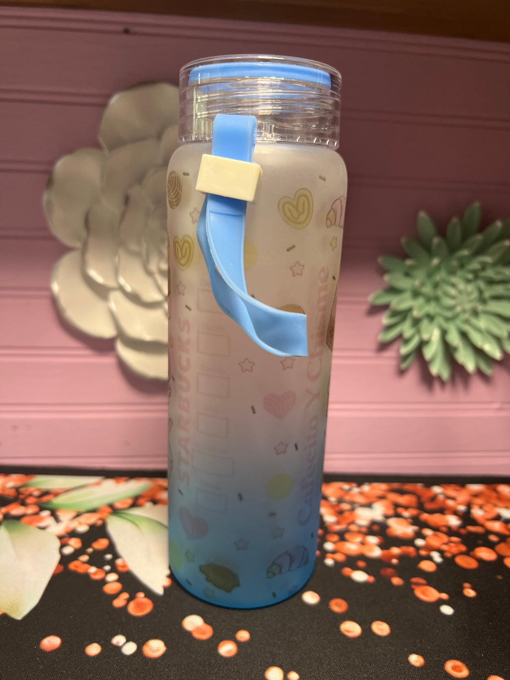 Hello Kitty frosted glass cup 17 oz