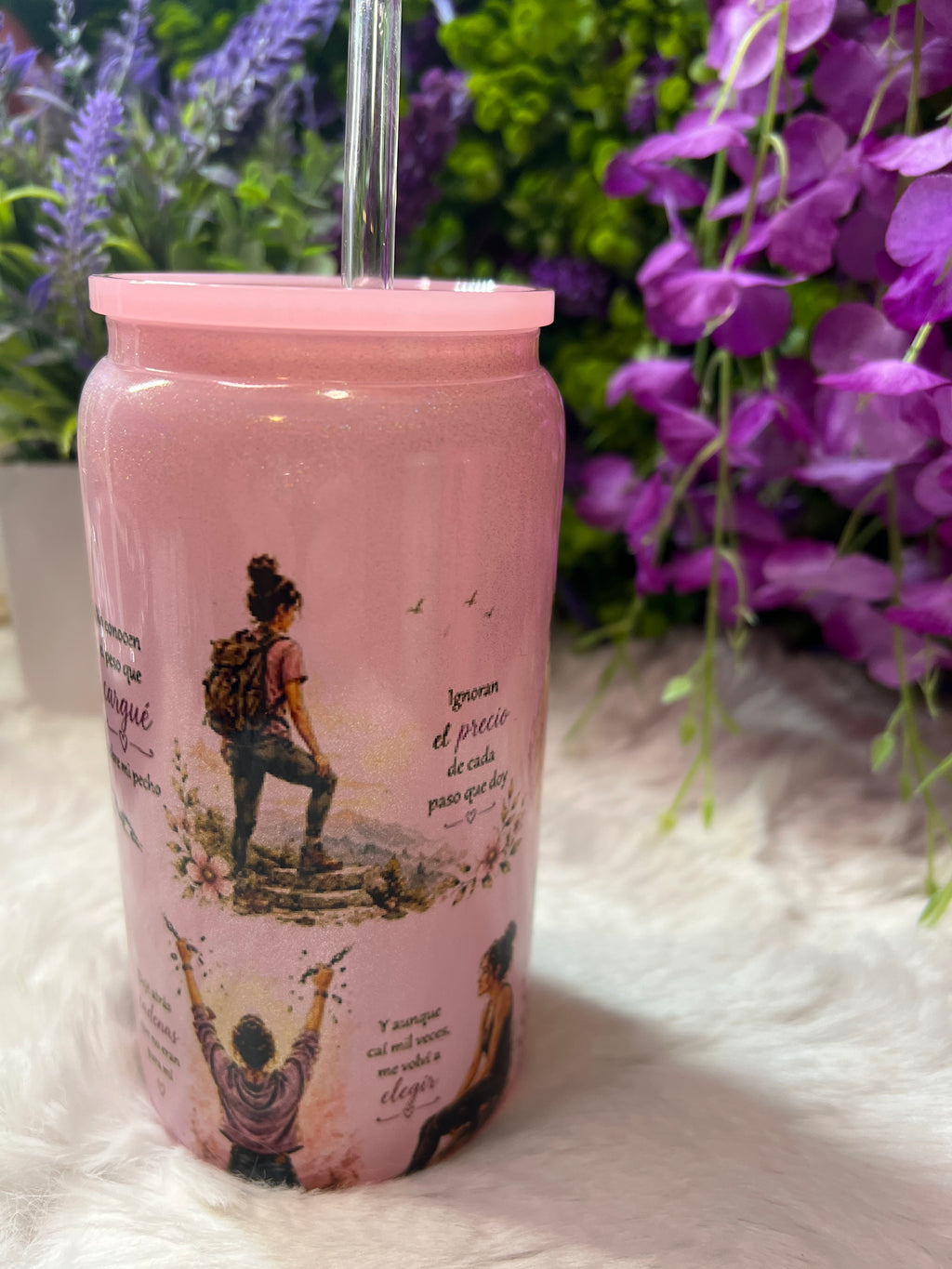 Salí de ahí glass cup 16 oz