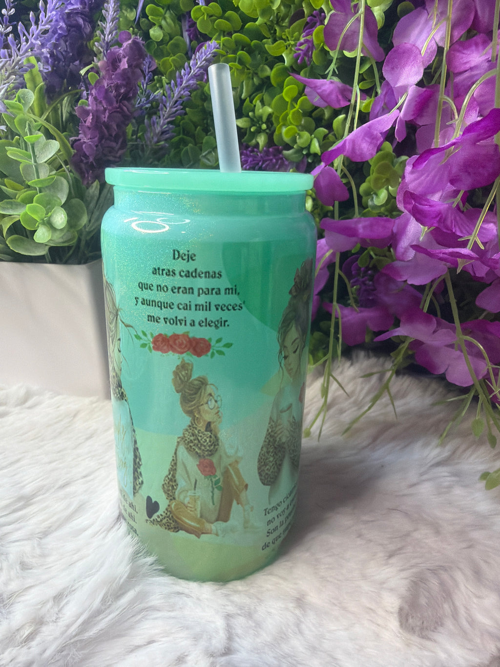 Salí de ahí vaso glass cup 16 oz