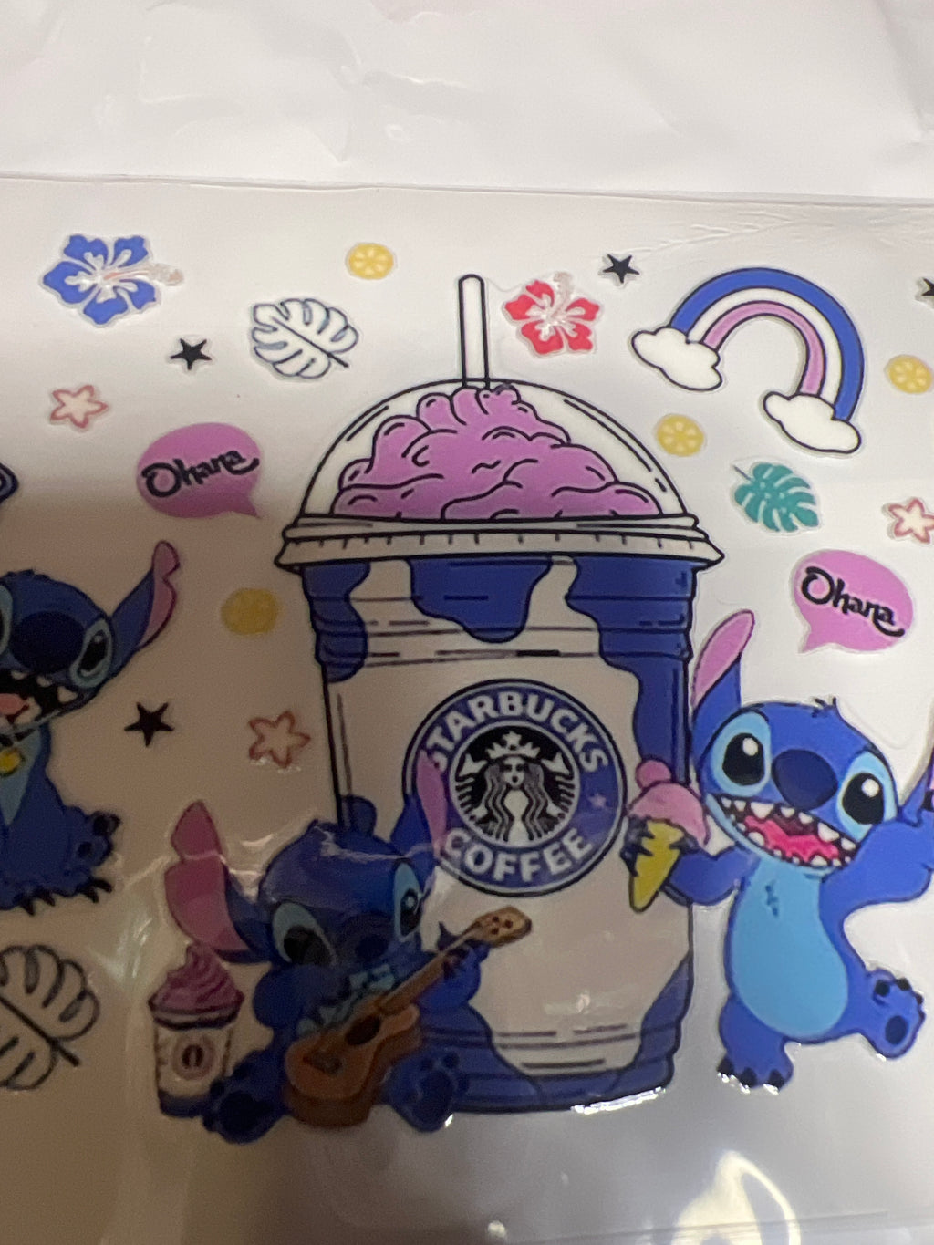Stitch stickers UV DTF