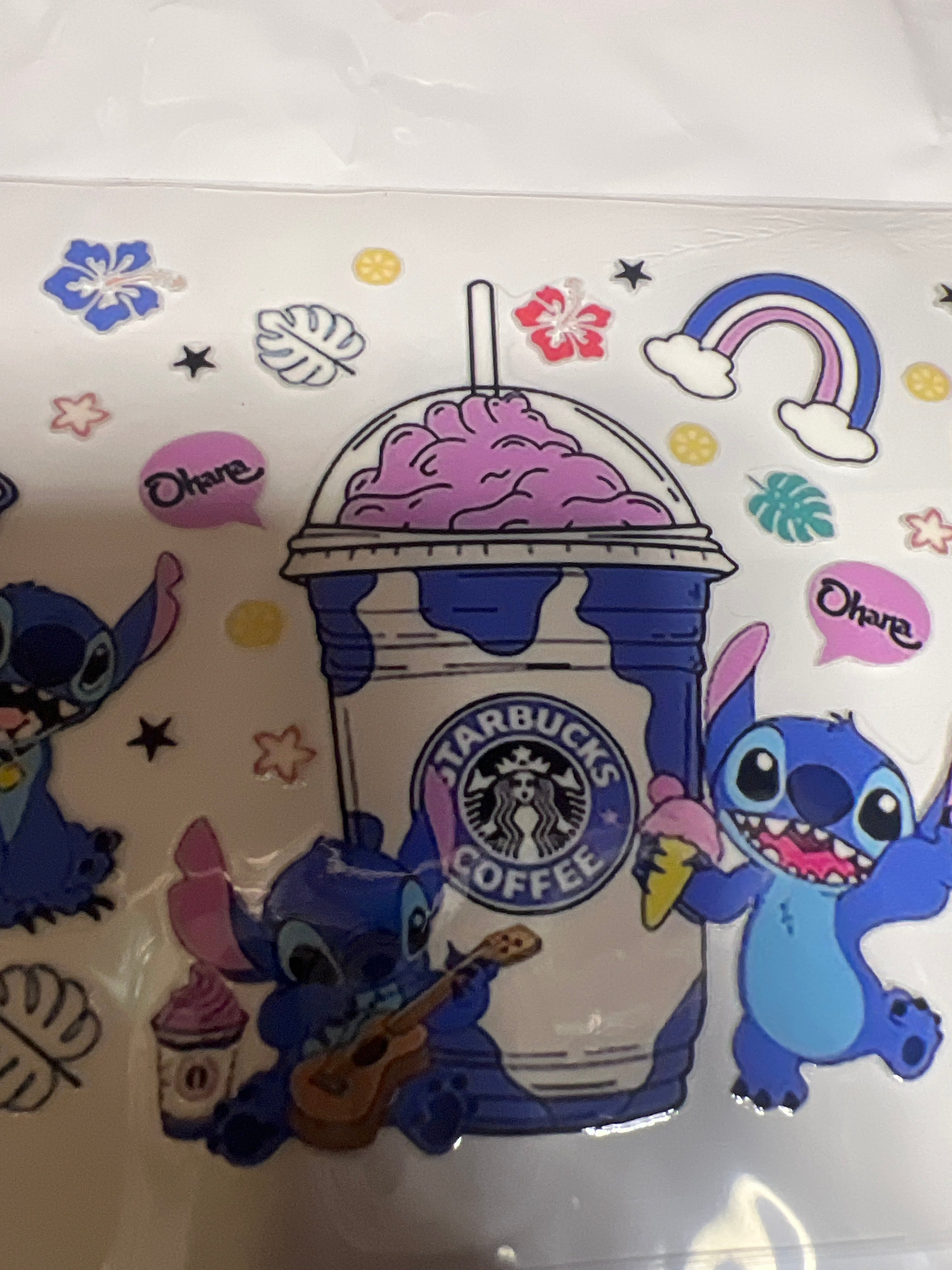 Stitch stickers UV DTF