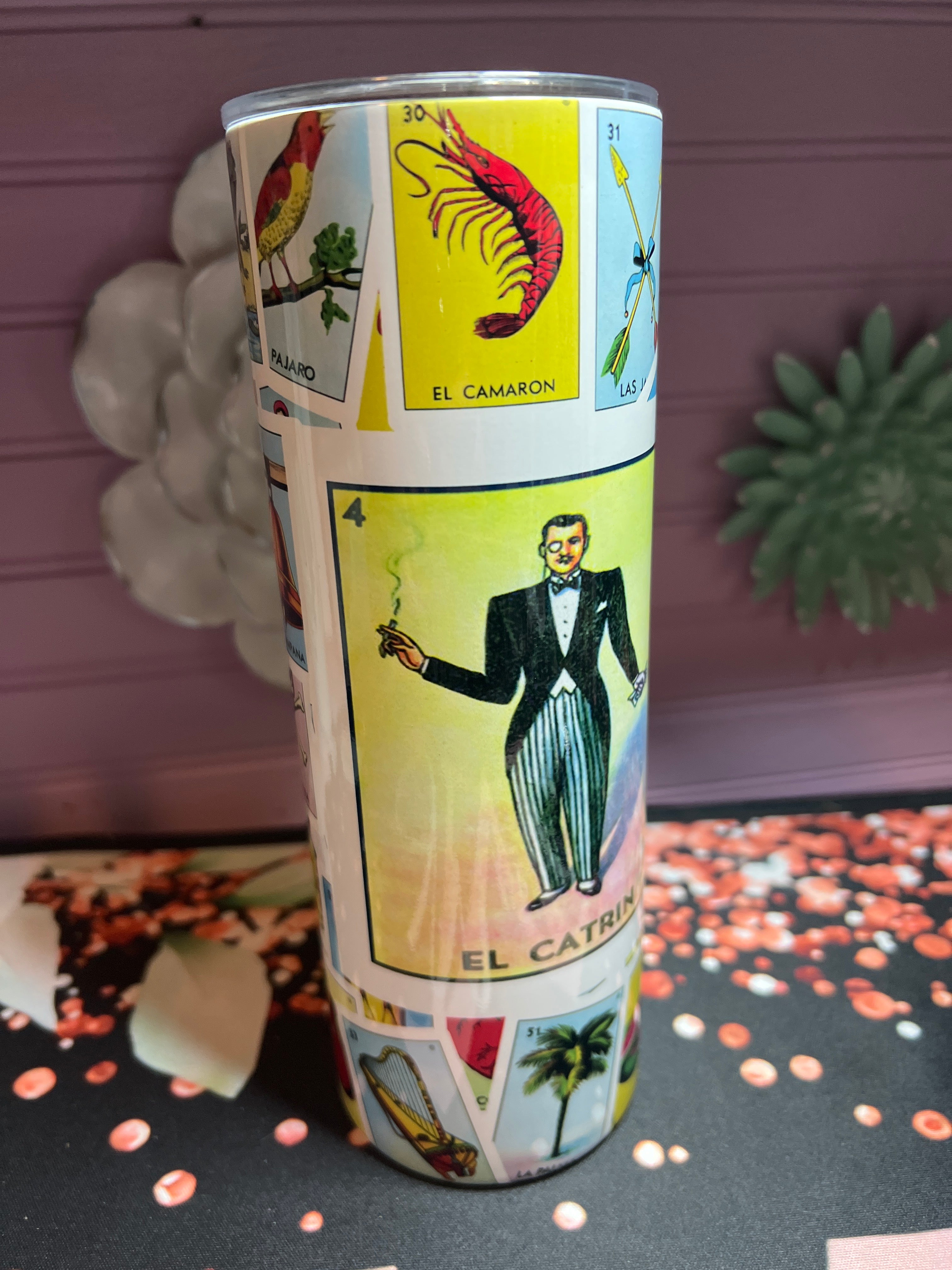 Lotería mexicana Tumbler 20 oz