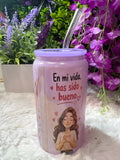La bondad de Dios glass cup 16 oz