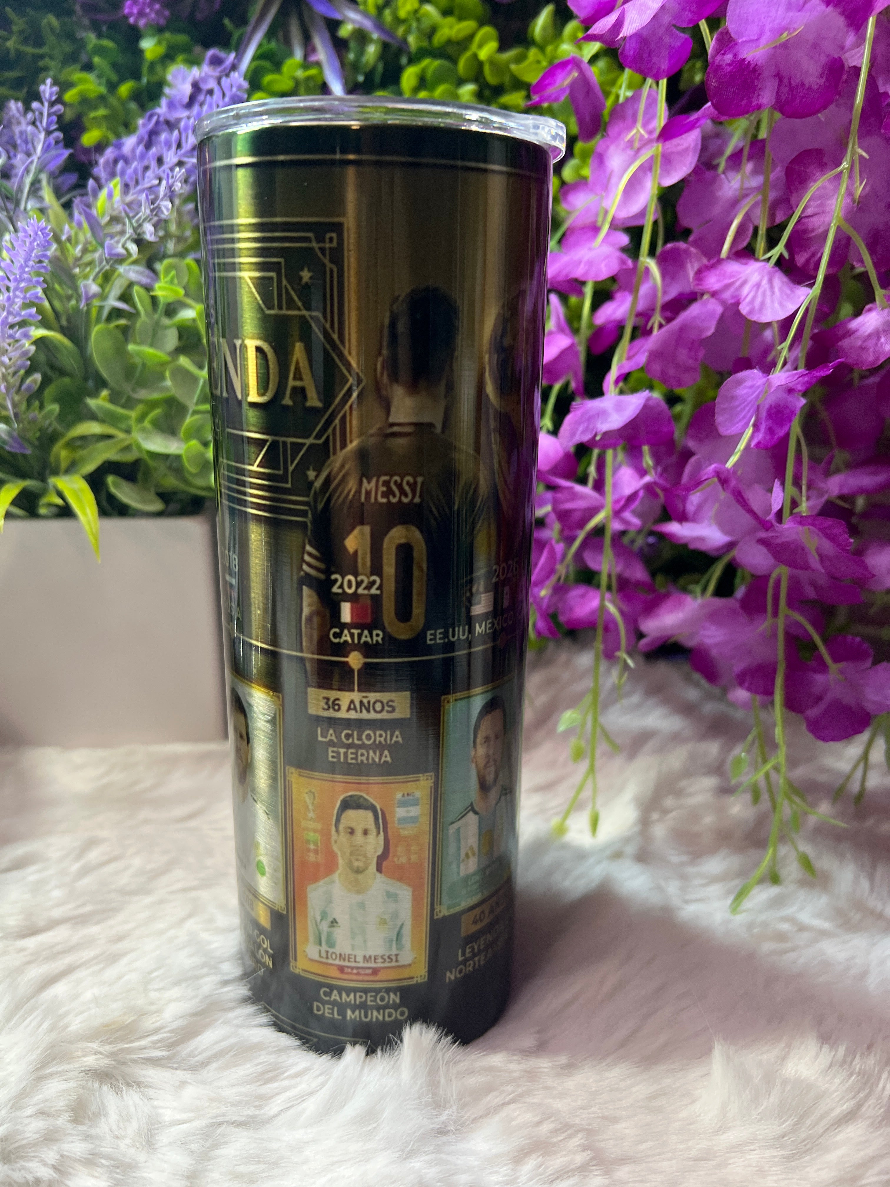 Messi tumbler acero inoxidable 20 oz