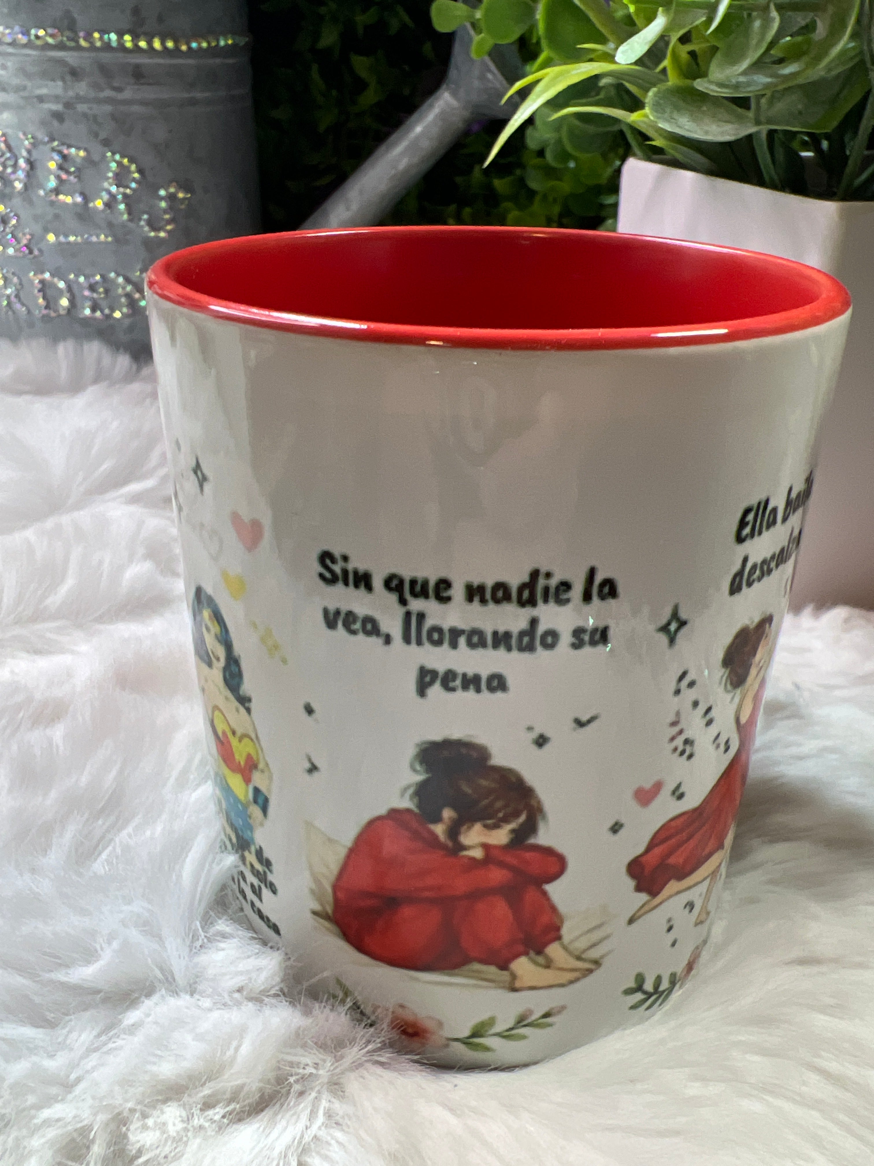 À la niña que fui taza roja 11 oz
