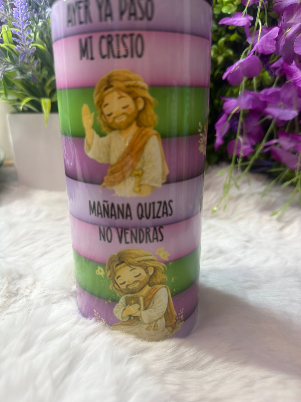 Un día a la vez tumbler 15 oz