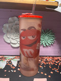 “m&m” Frosted glass cup 20 oz