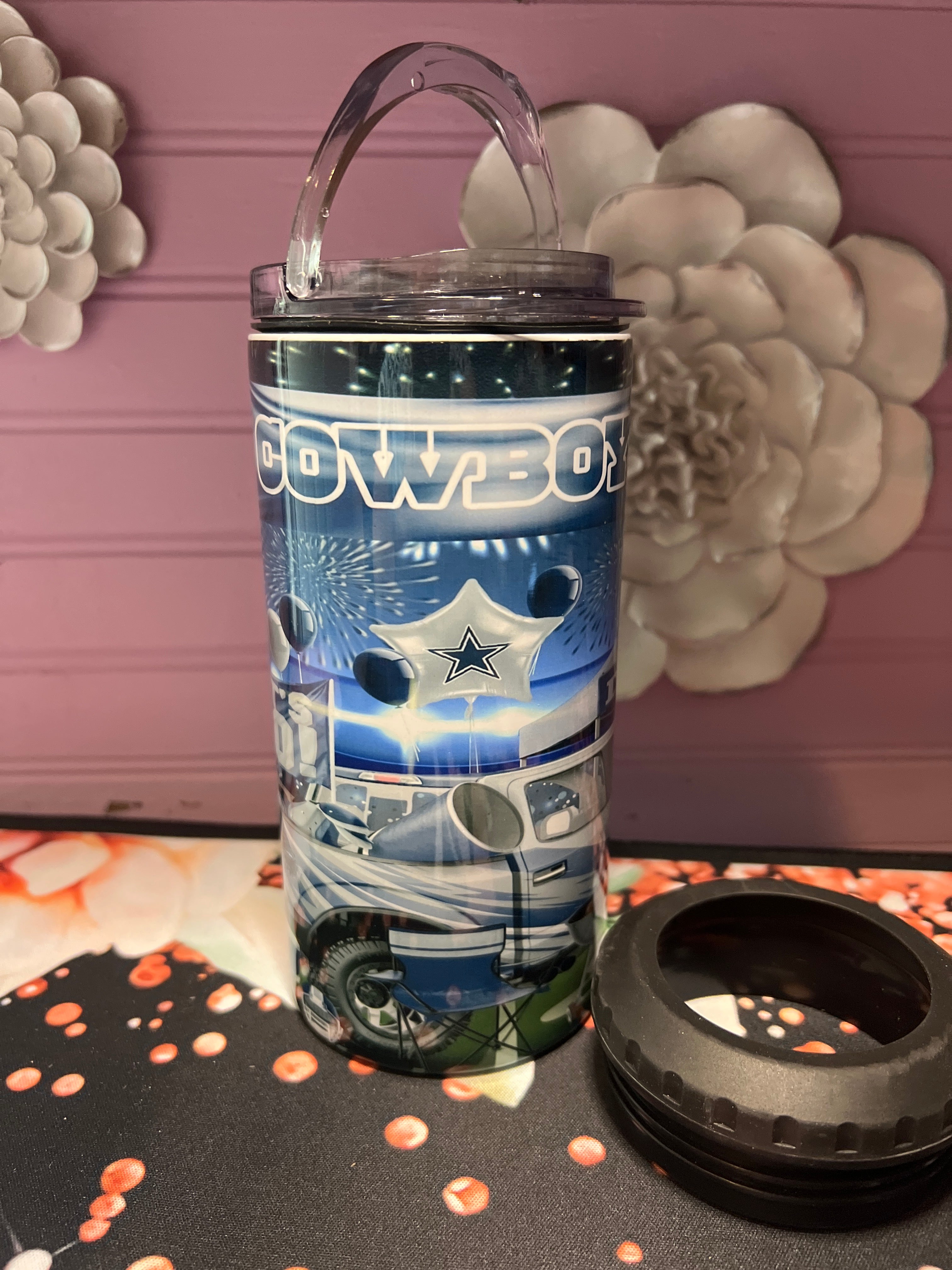 Cowboys tumbler 16 oz 4 in 1