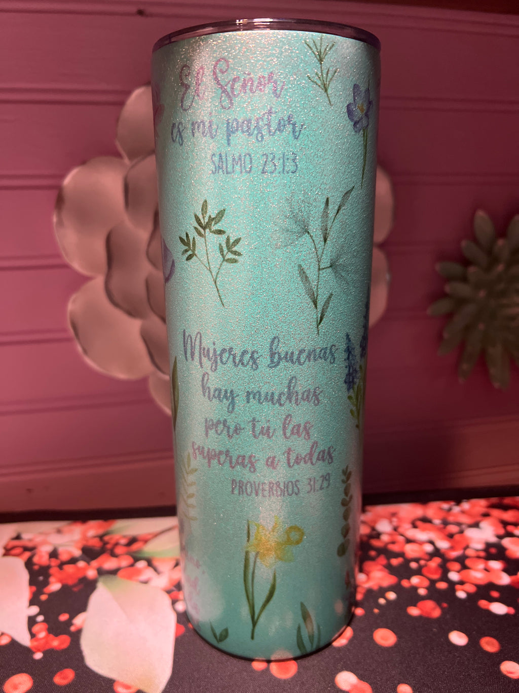 Versículo de la Biblia tumbler 20 oz