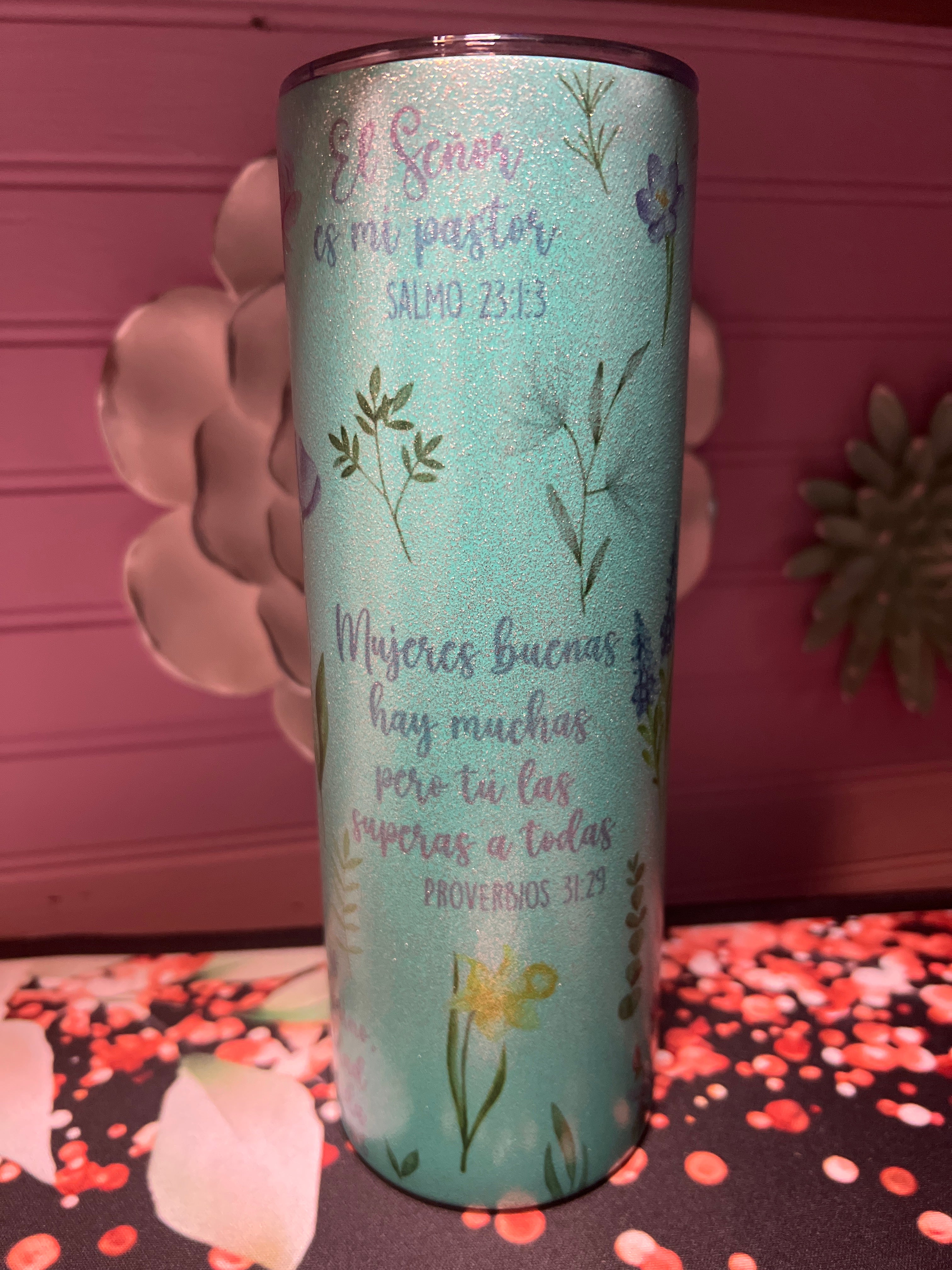 Versículo de la Biblia tumbler 20 oz