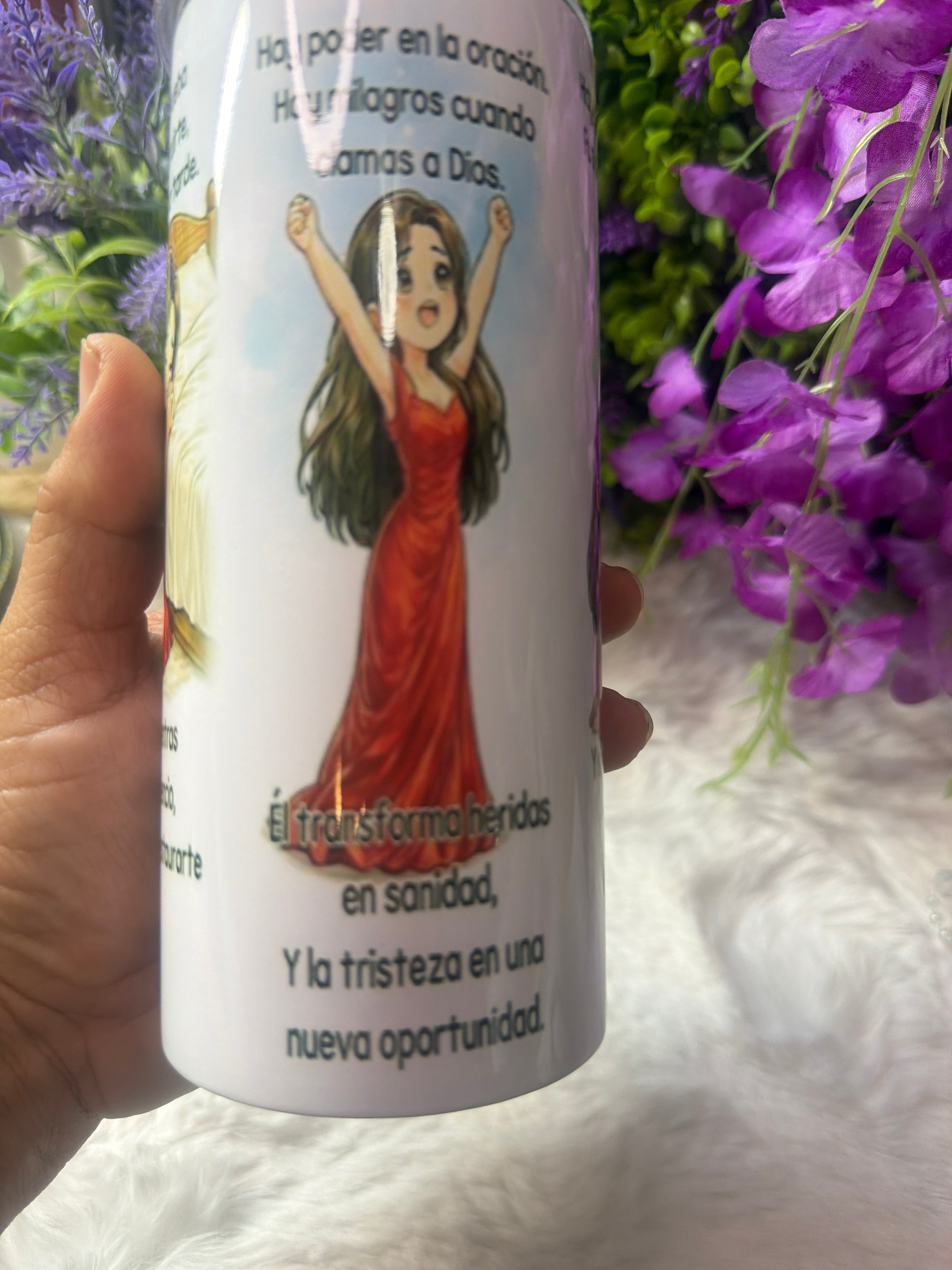 Hay poder en la oración tumbler 15 oz 2 in 1