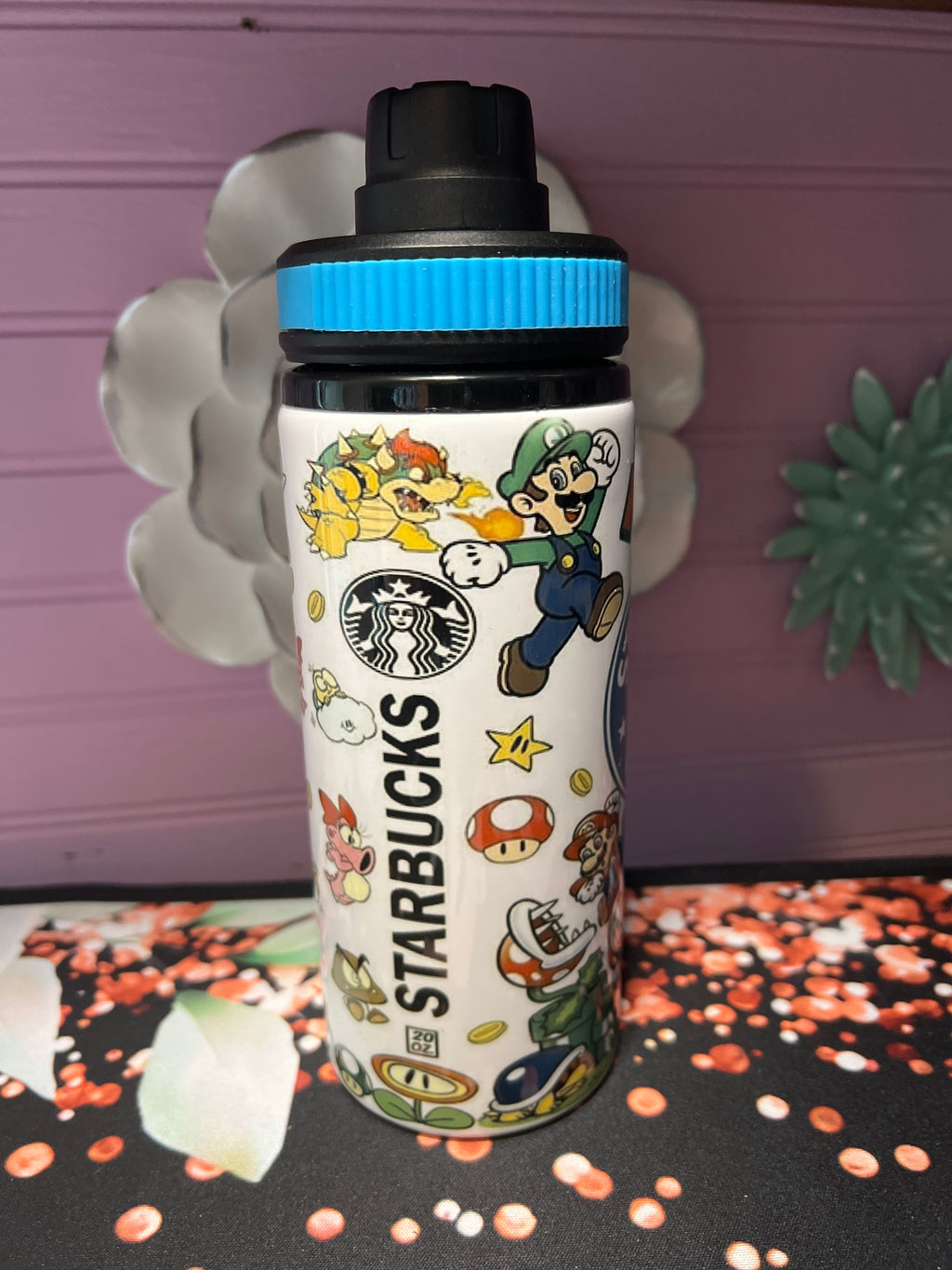 Super Mario tumbler 20oz