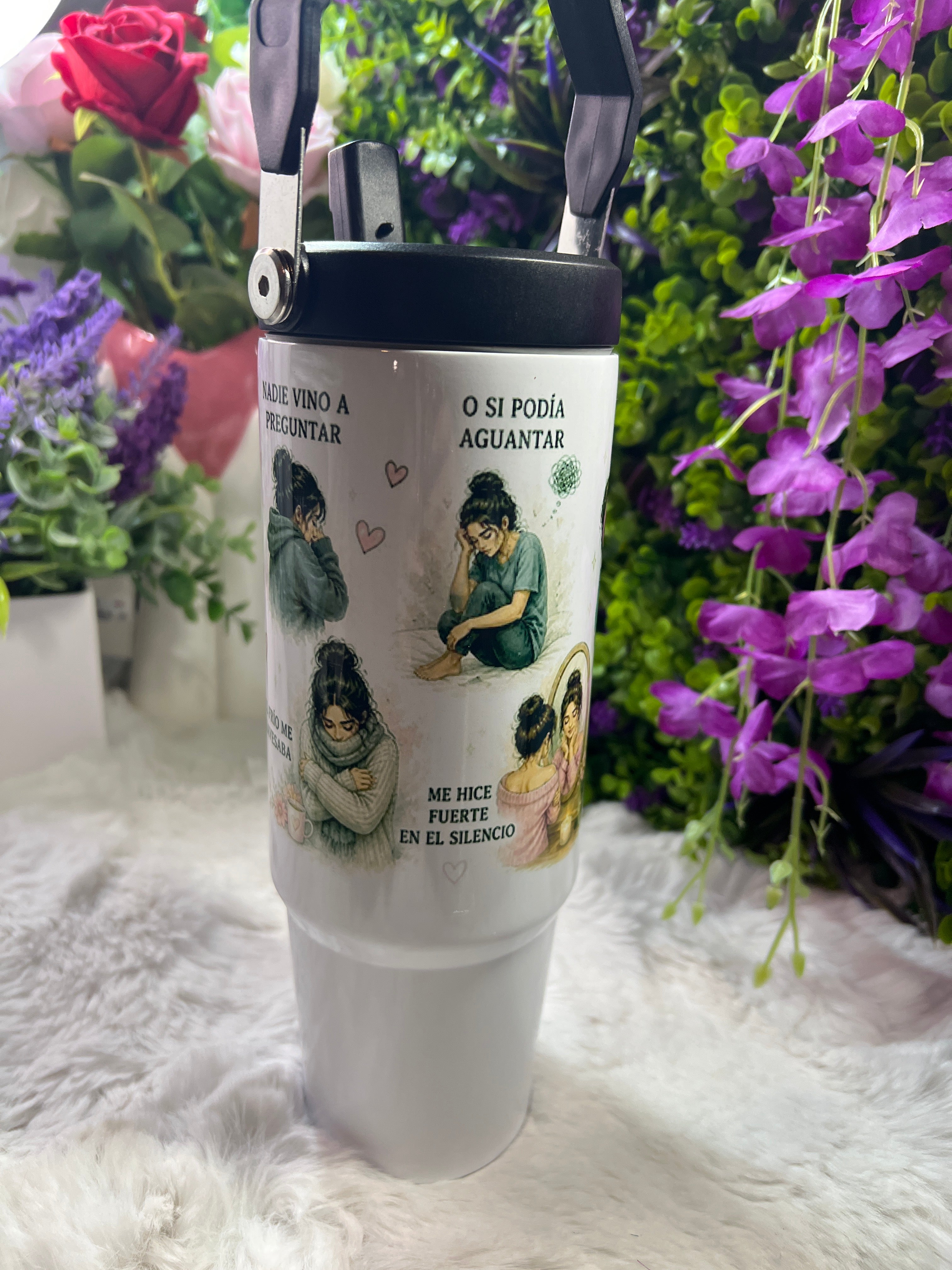 Que hablen de mí tumbler 30 oz
