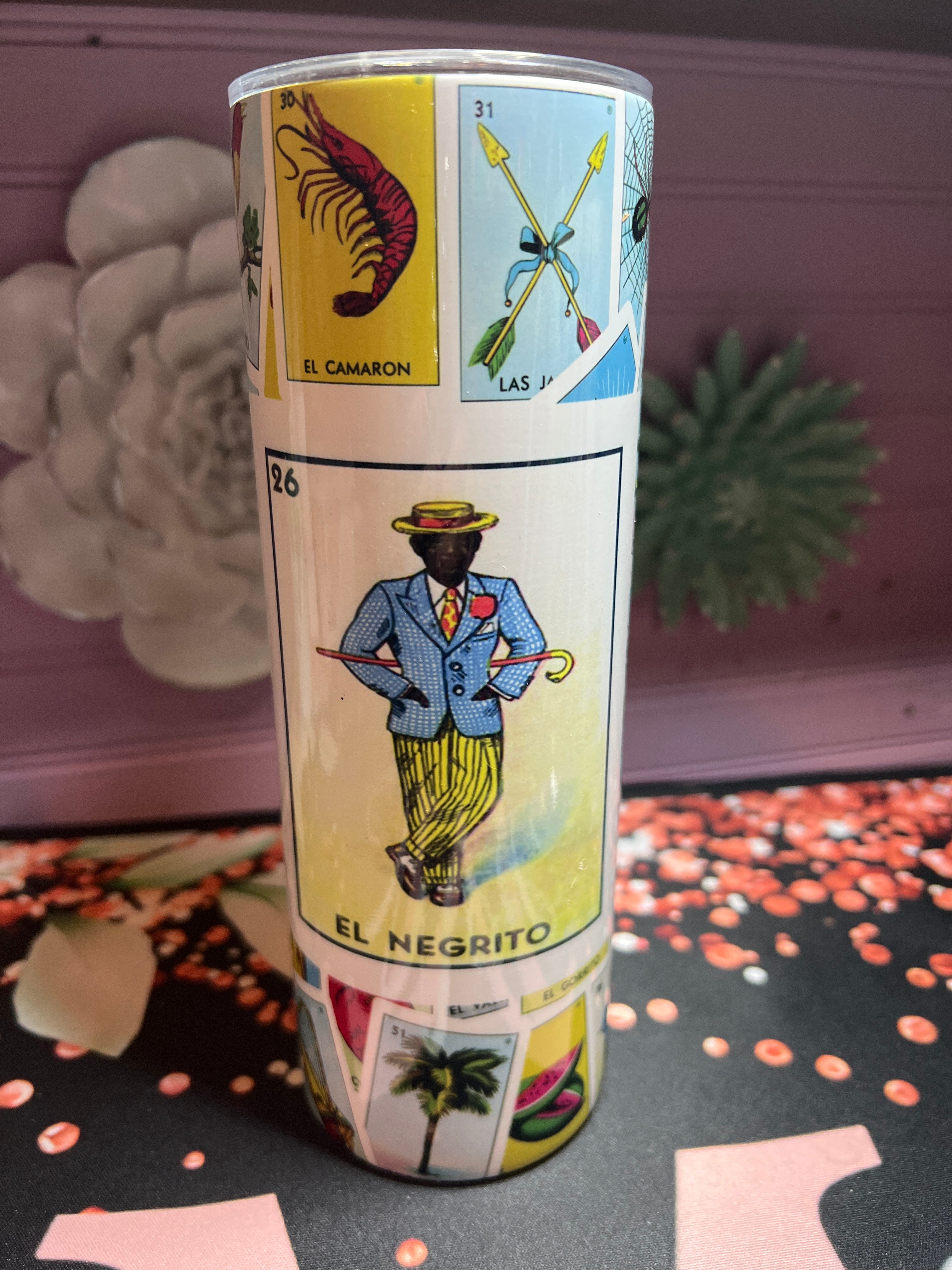 Lotería mexicana tumbler 20 oz